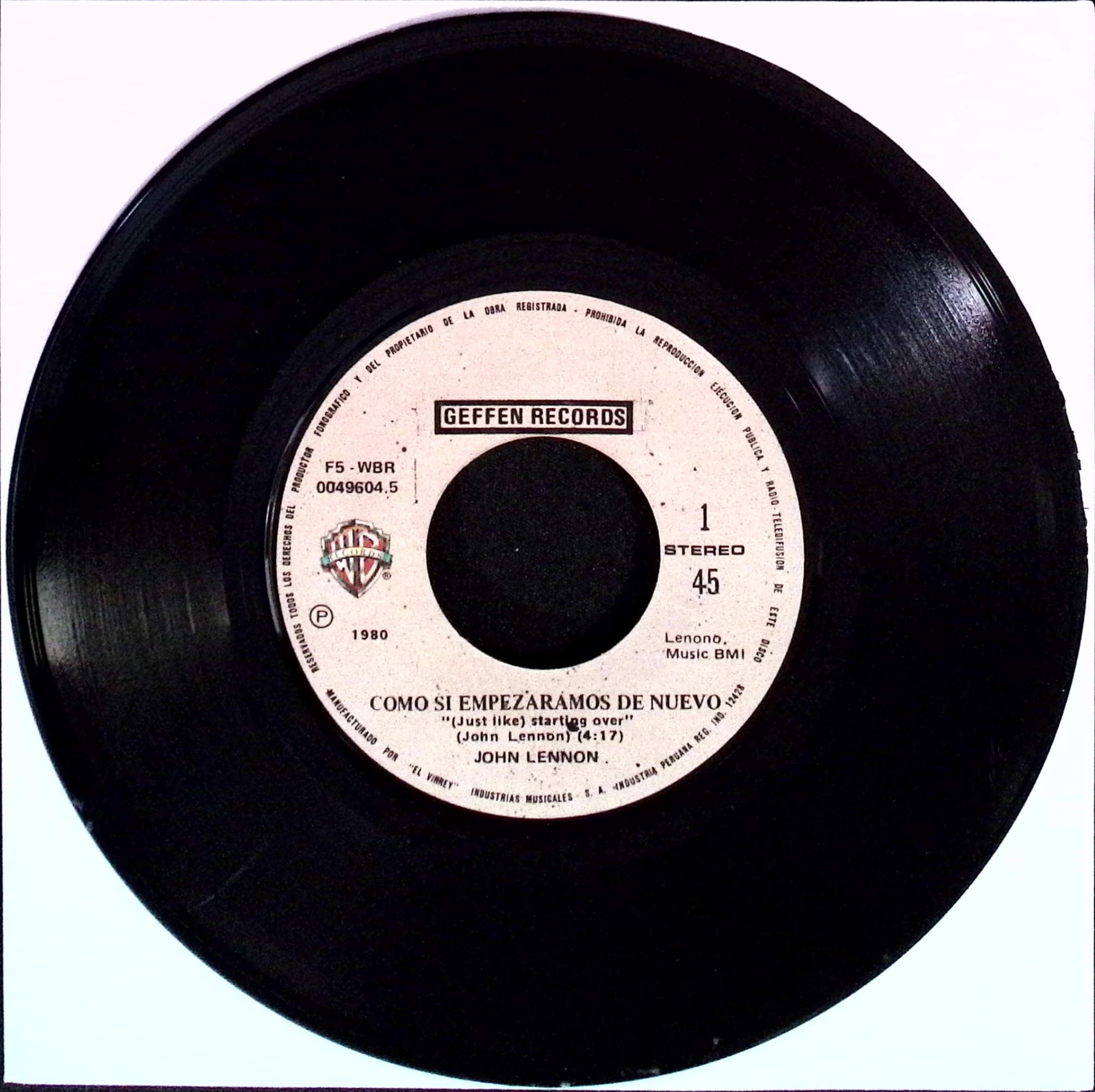 John Lennon - (Just Like) Starting over (Peru)