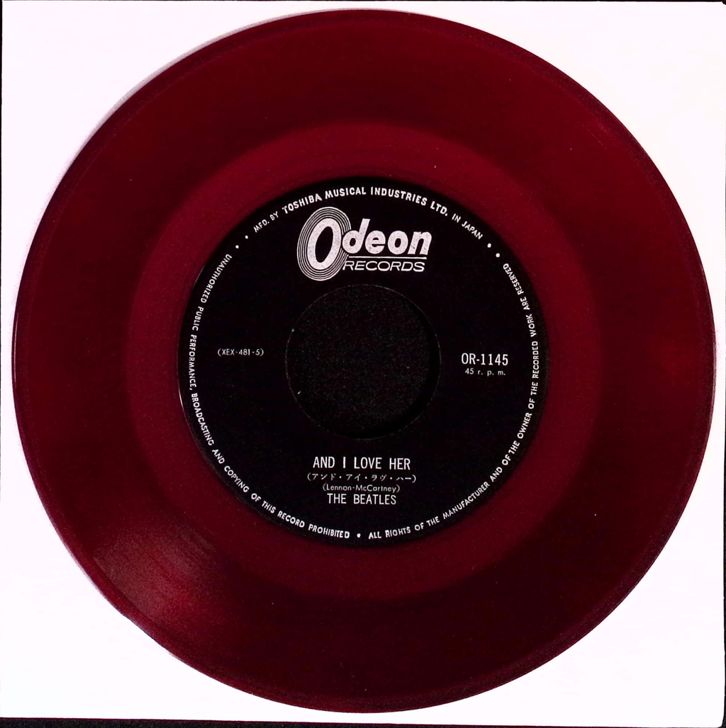 The Beatles  - And I love Her (Japan)