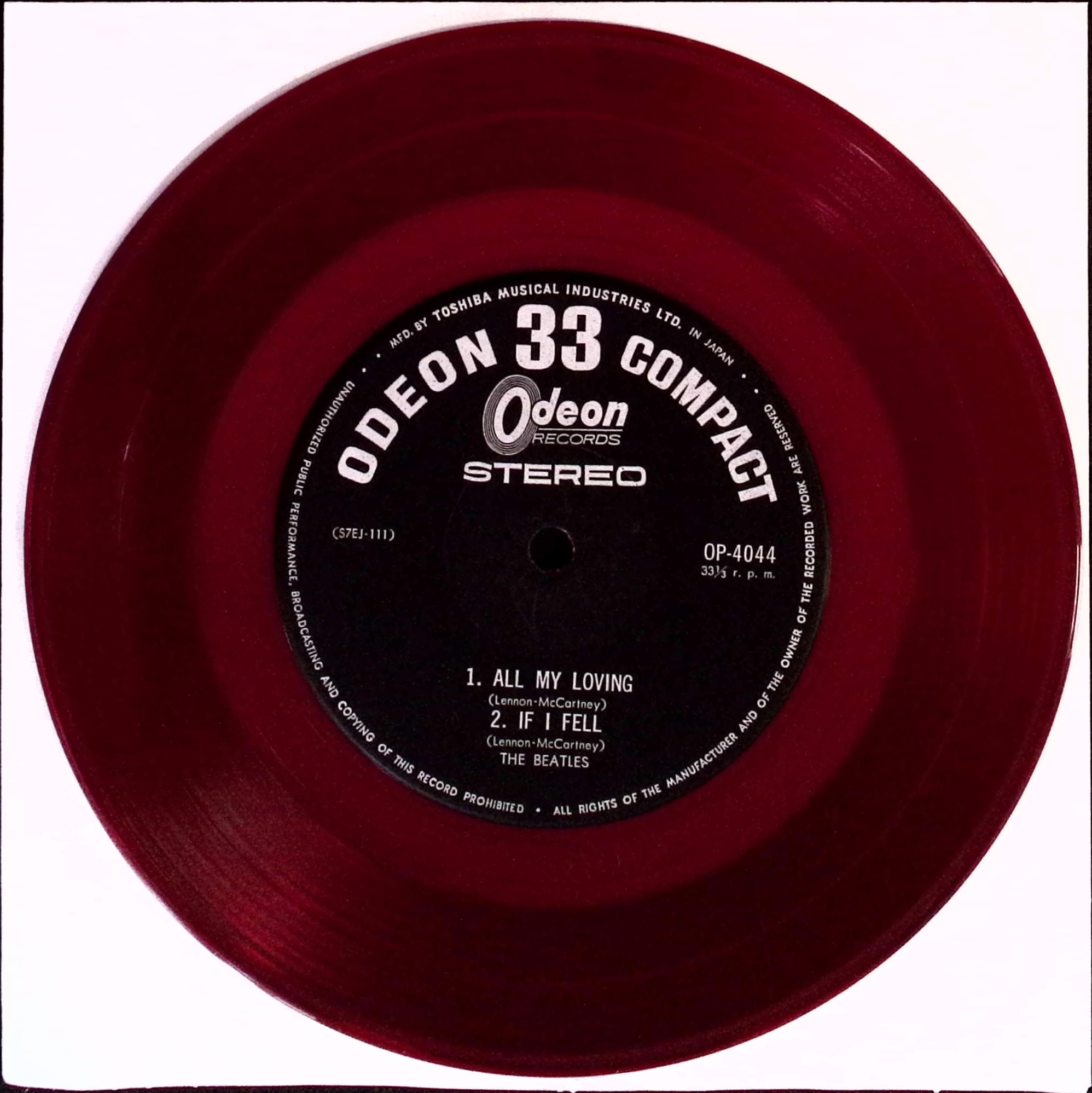 The Beatles - All My Loving (Japan)