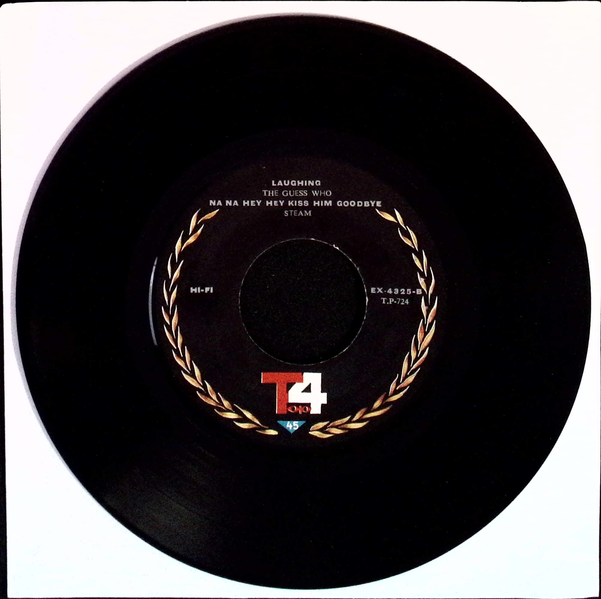 The Beatles - Come Together / Something b/w The Guess Who: Laughing / The Steam: Na Na Hey hey Kiss Him Goodbye (Iran)