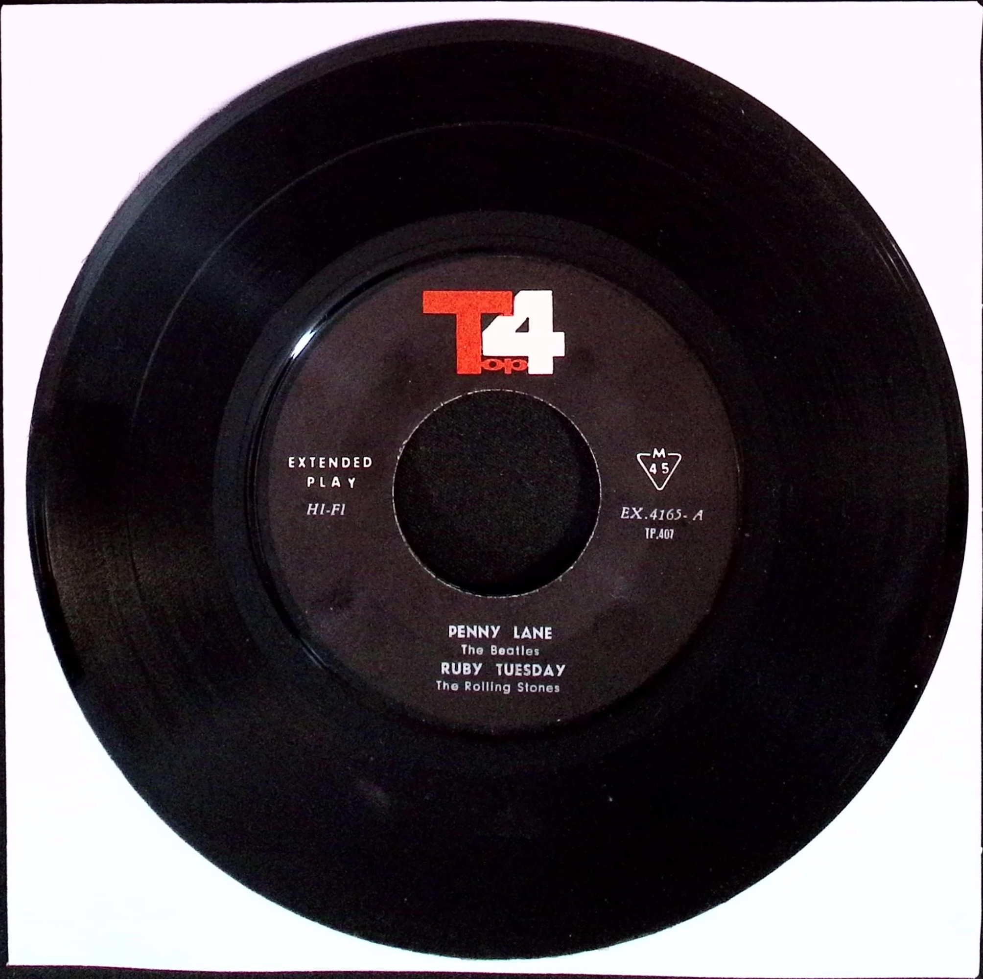 The Beatles - The Beatles: Penny Lane / The Rolling Stones: Ruby Tuesday b/w The Tremeloes: Here Comes My Baby / Manfred Mann: Ha Ha Said The Clown (Iran)