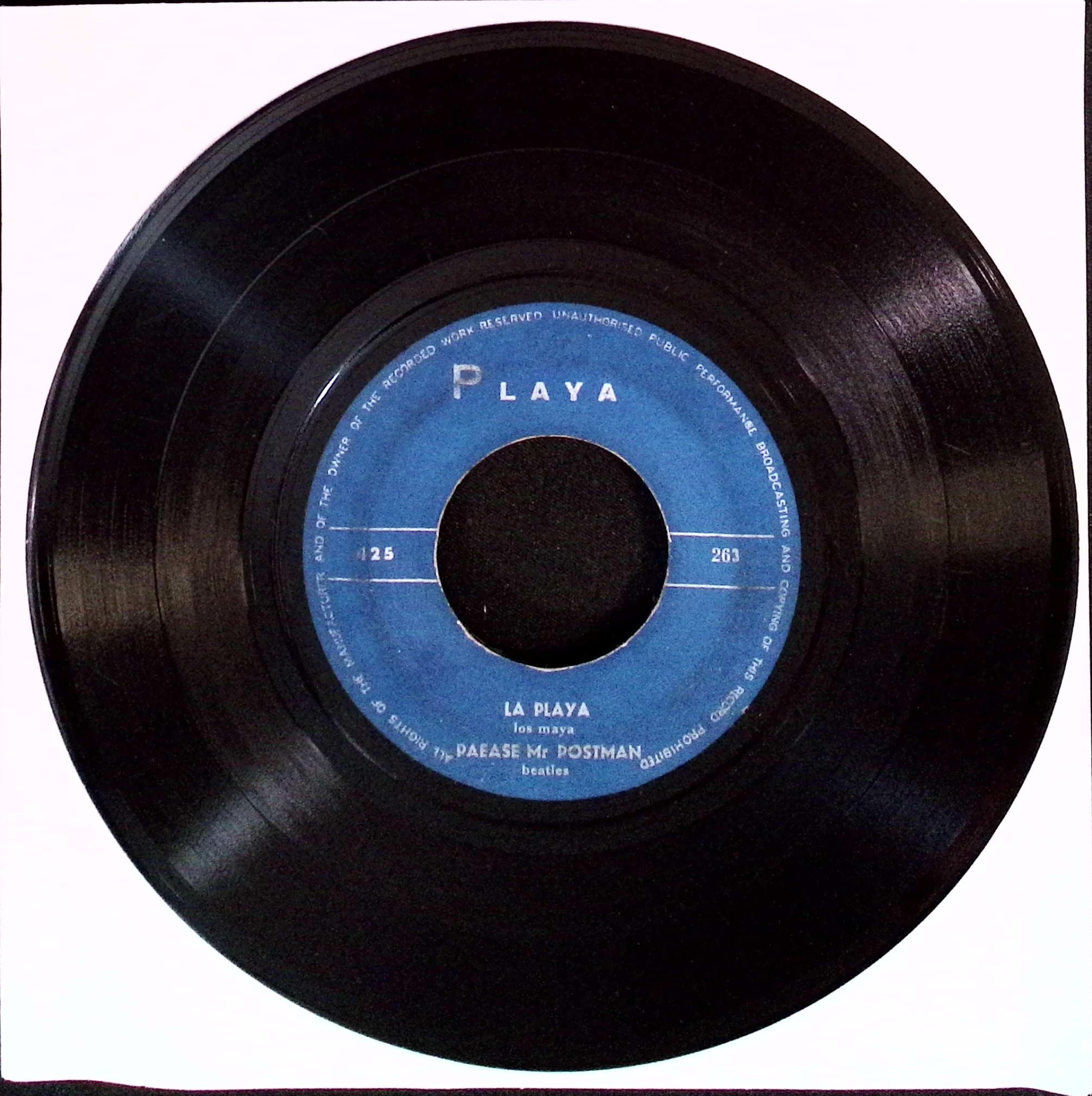 The Beatles - Los Maya: La Playa / Please Mr. Postman b/w Cliff Richard: Lady Kennedy / Forty Days (Iran)