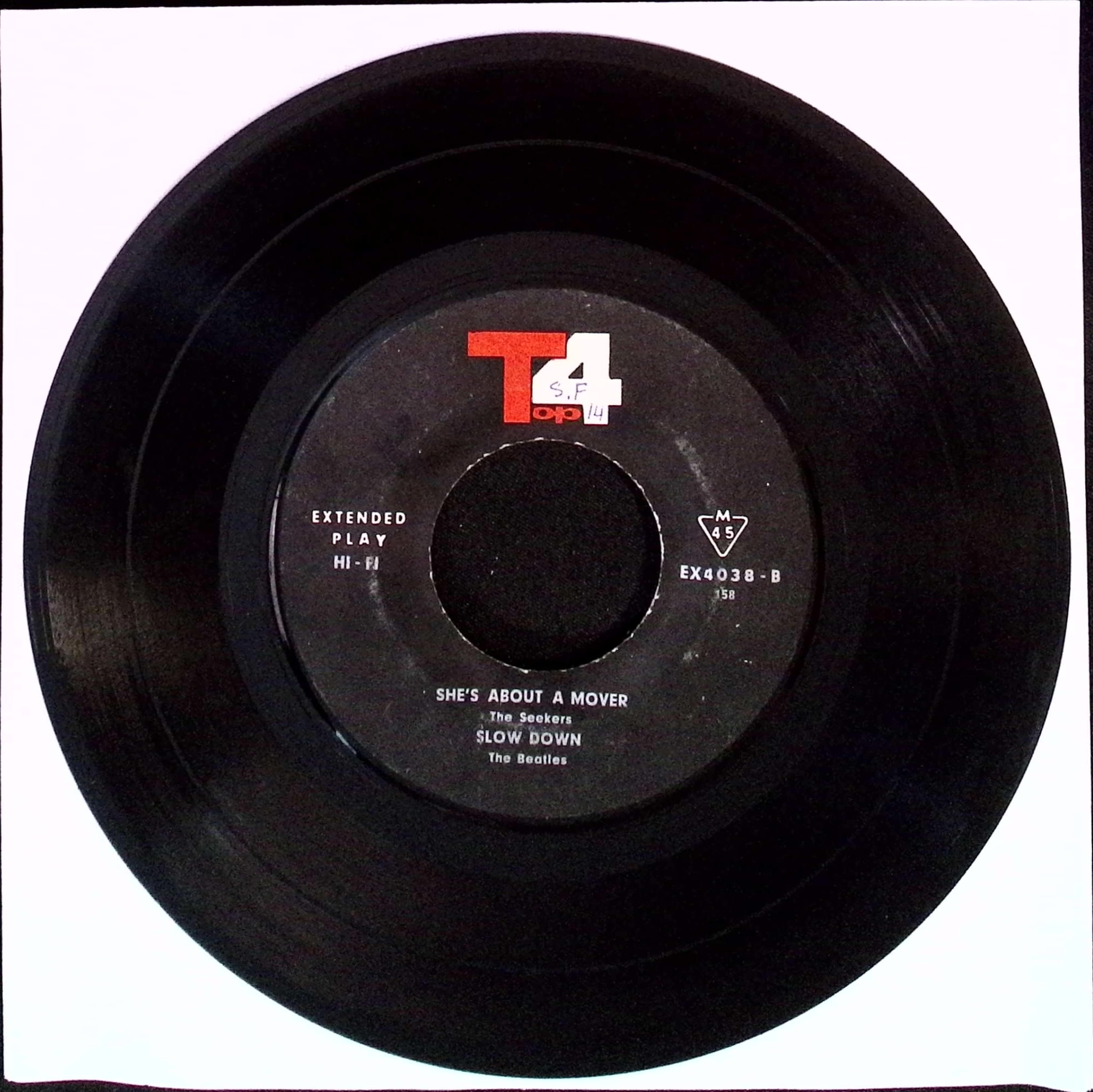 The Beatles - Sam The Sham And The Pharaos: Wooly Buly / Trumpet Boy: Let's Kiss b/w The Seekers: She's About A Mover / The Beatles: Slow Down (Iran)