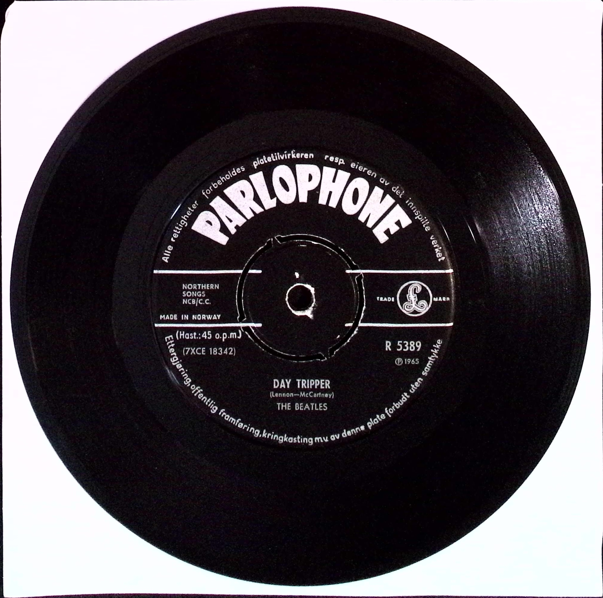 The Beatles - We Can Work It Out / Day Tripper (Norway)