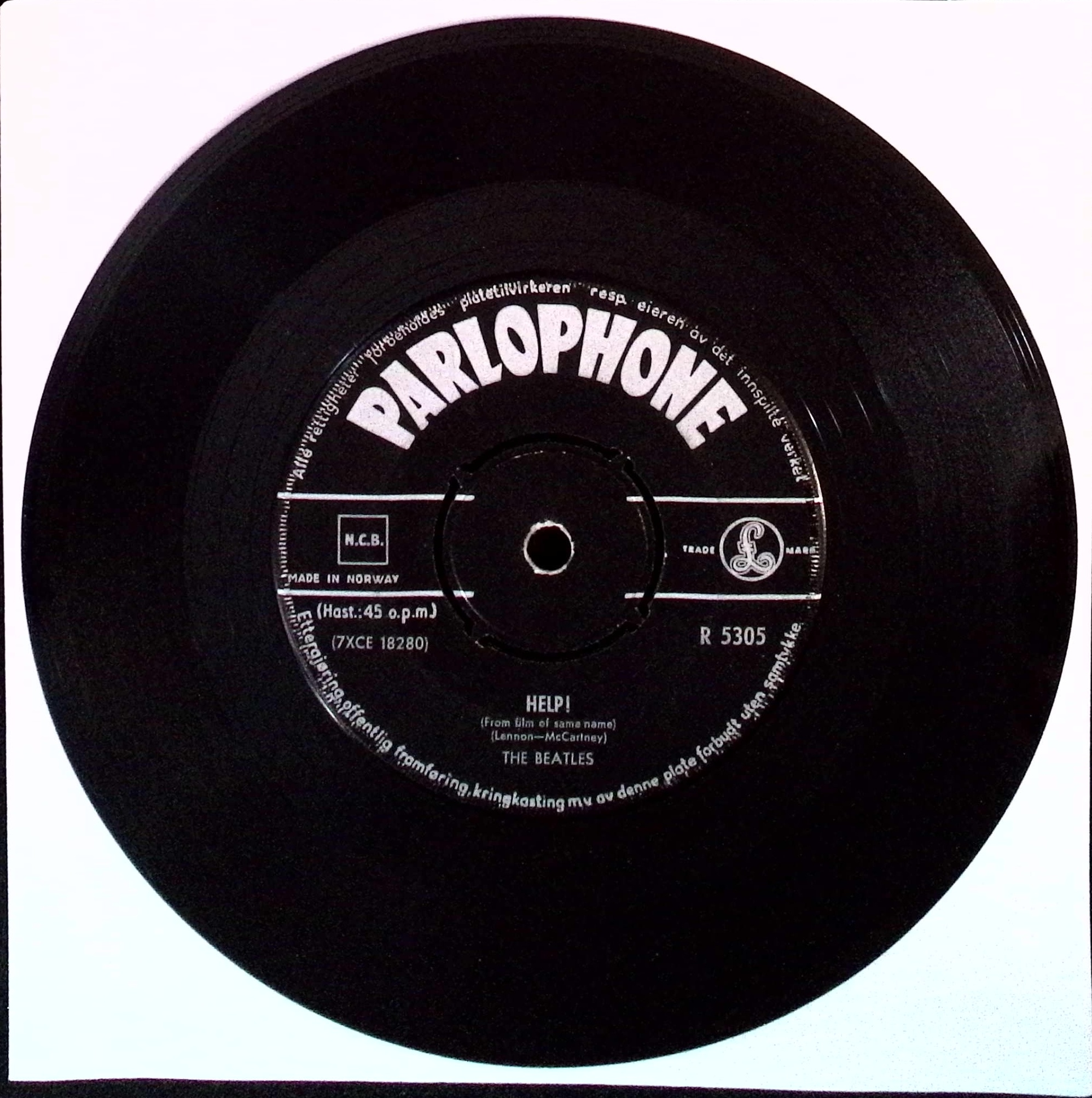 The Beatles - Help! / I'm down (Norway)