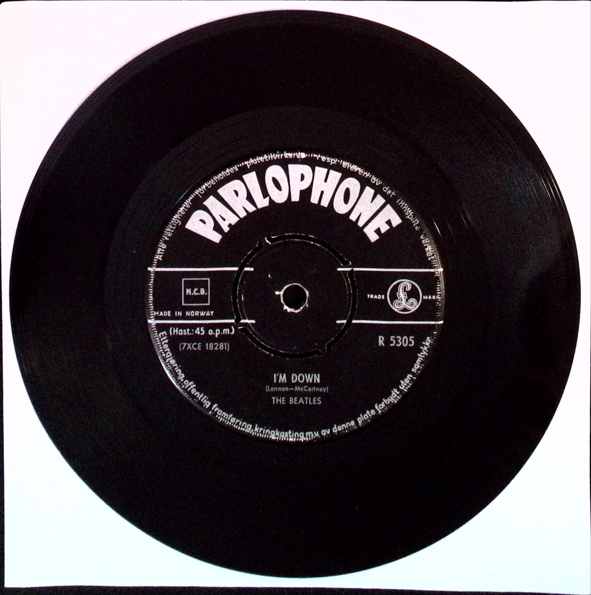 The Beatles - Help! / I'm down (Norway)