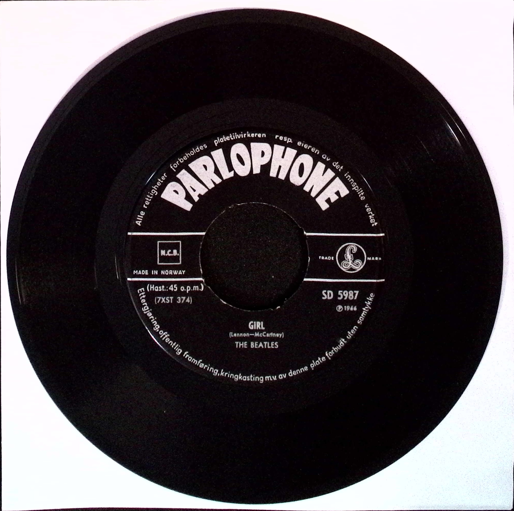 The Beatles - Michelle / Girl (Norway)