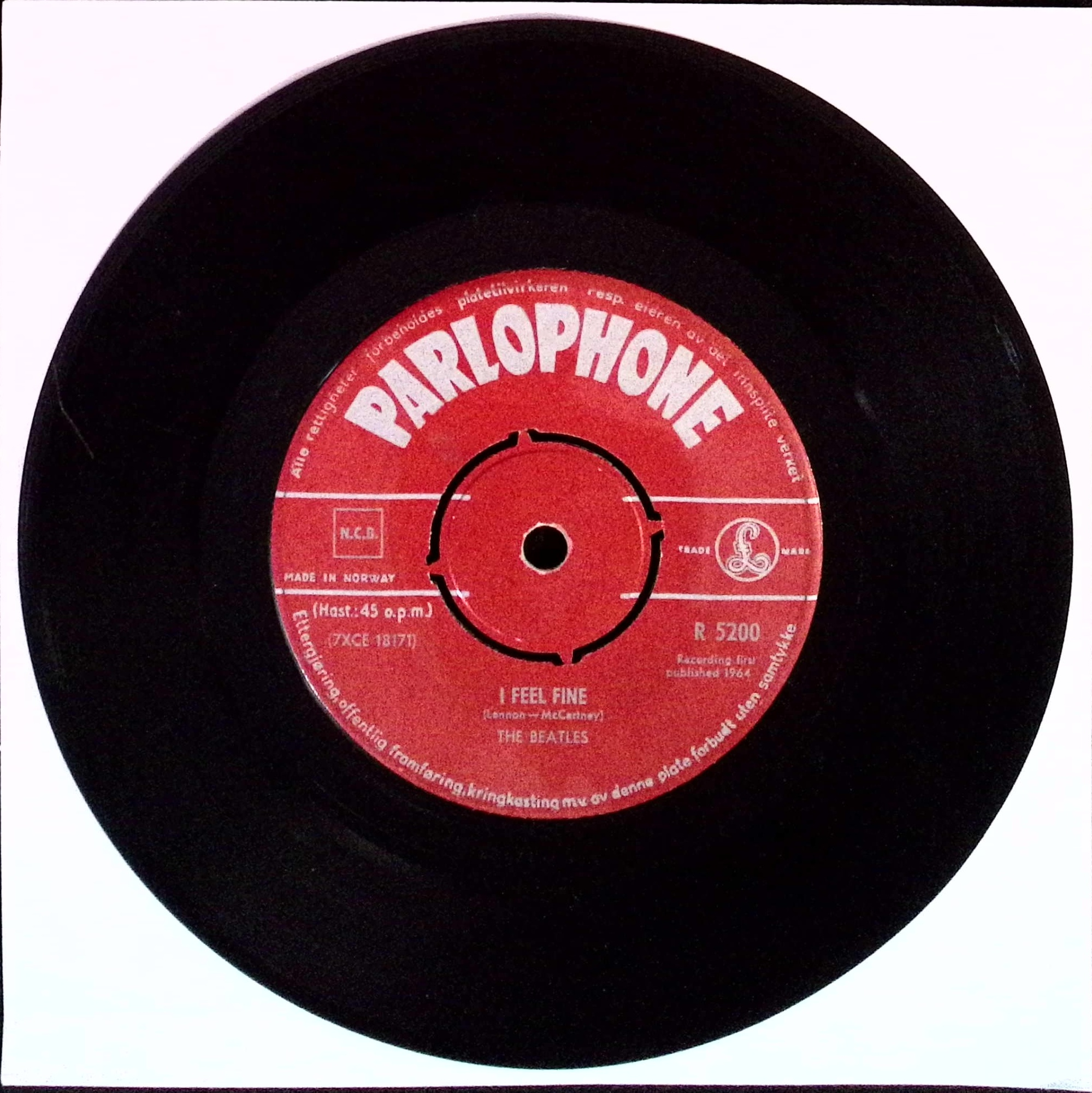 The Beatles - I Feel Fine / She's A Woman (Norway)