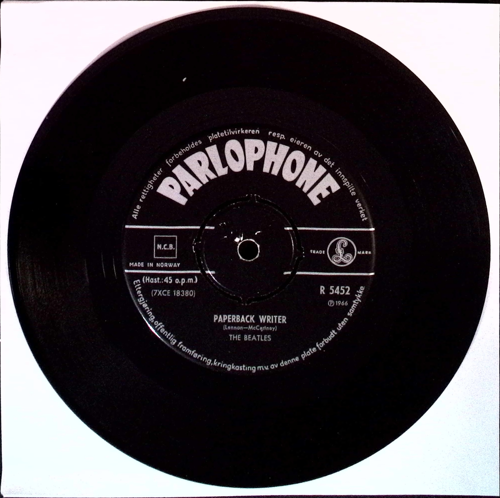 The Beatles - Paperback Writer / Rain (Norway)