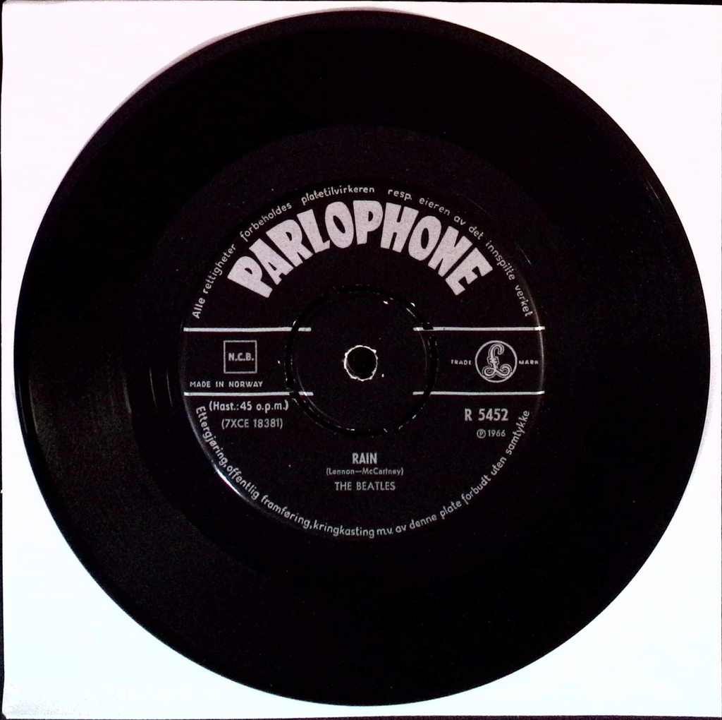 The Beatles - Paperback Writer / Rain (Norway)