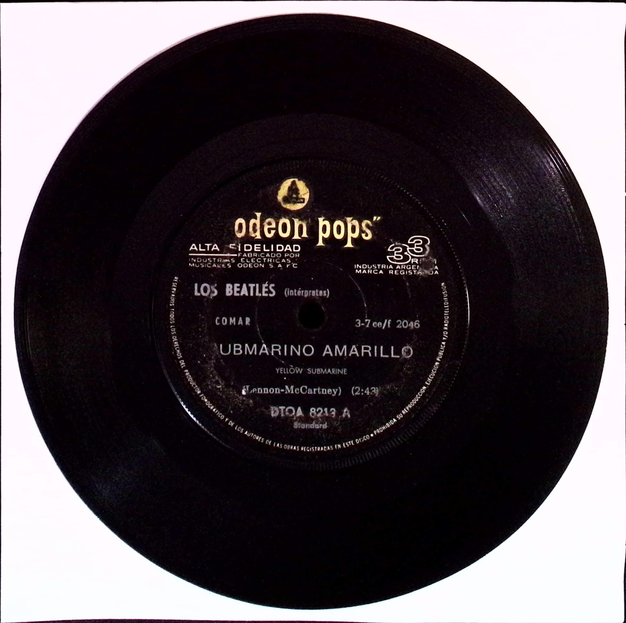 The Beatles - Yellow Submarine / Eleanor Rigby (Argentina)