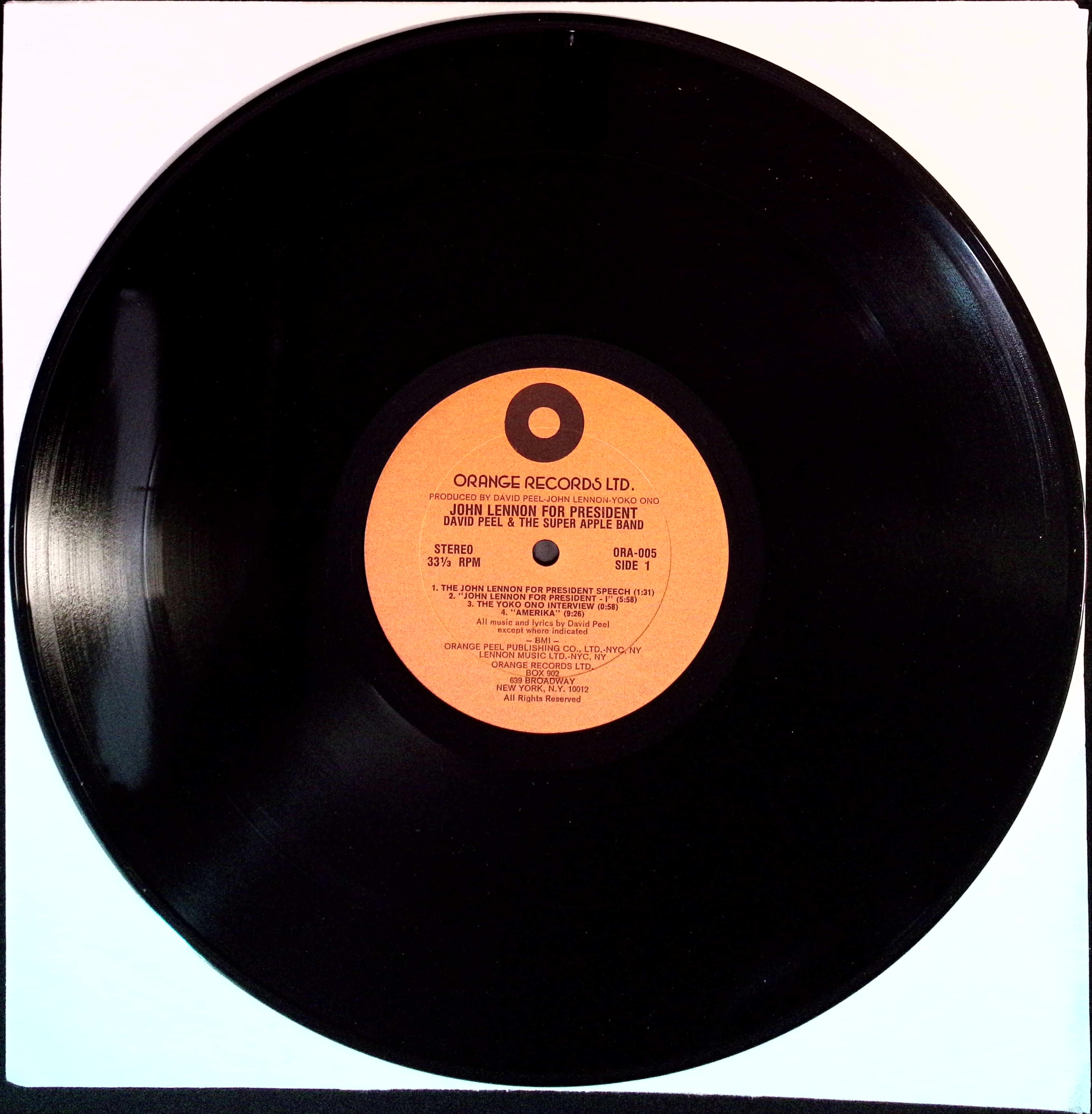 David Peel & The Super Apple Band - John Lennon For President (USA)