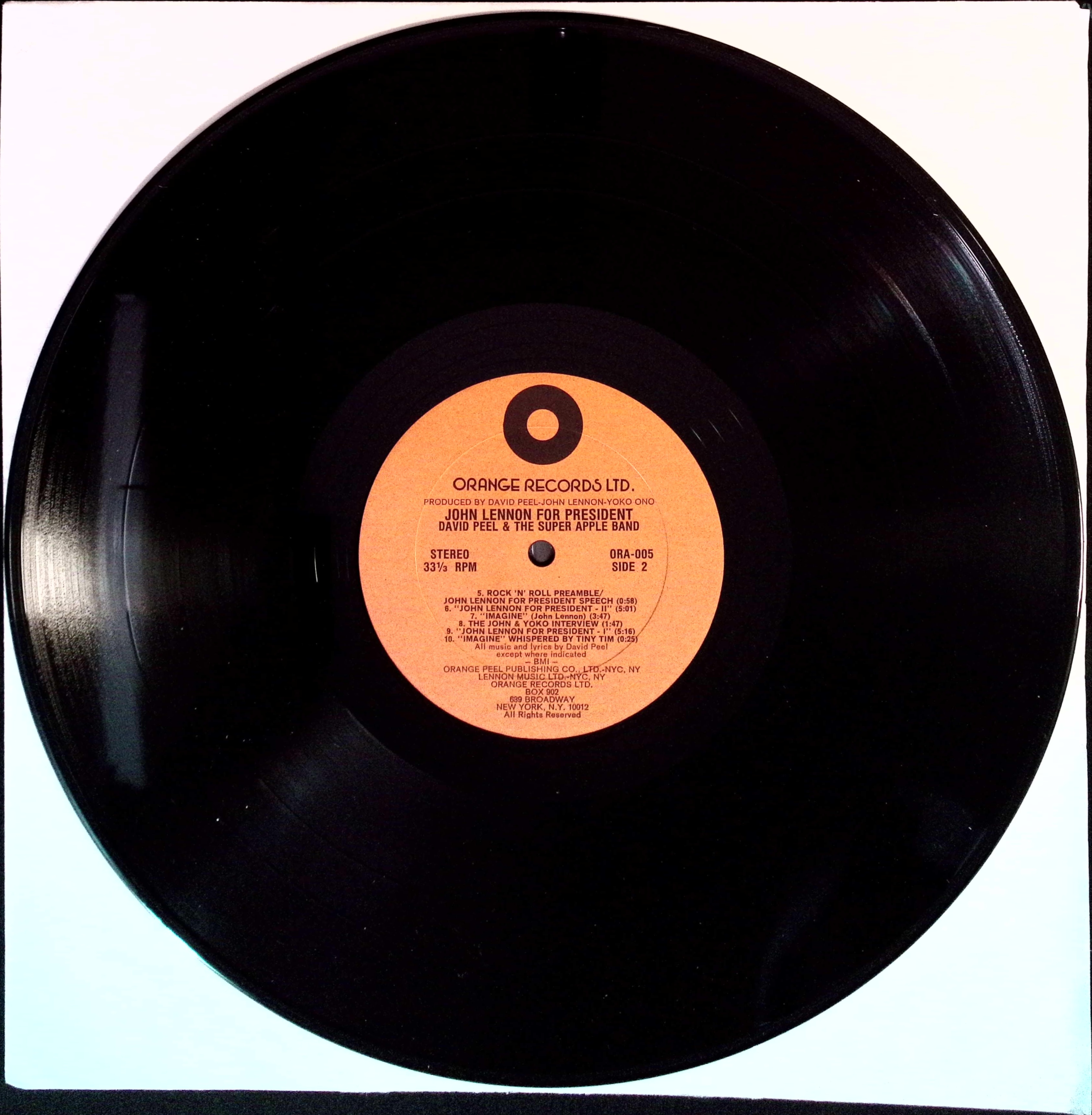 David Peel & The Super Apple Band - John Lennon For President (USA)