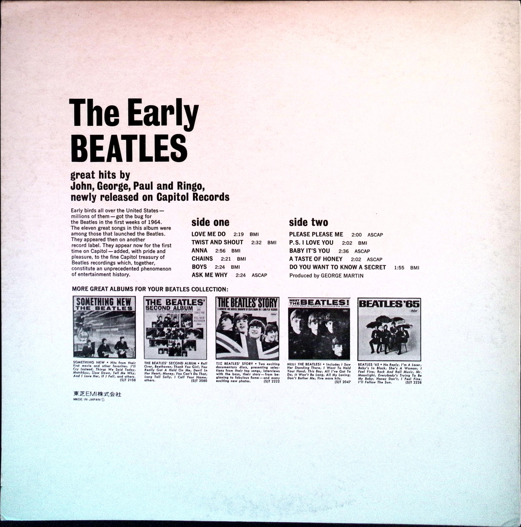 The Beatles - The Early Beatles (Japan)
