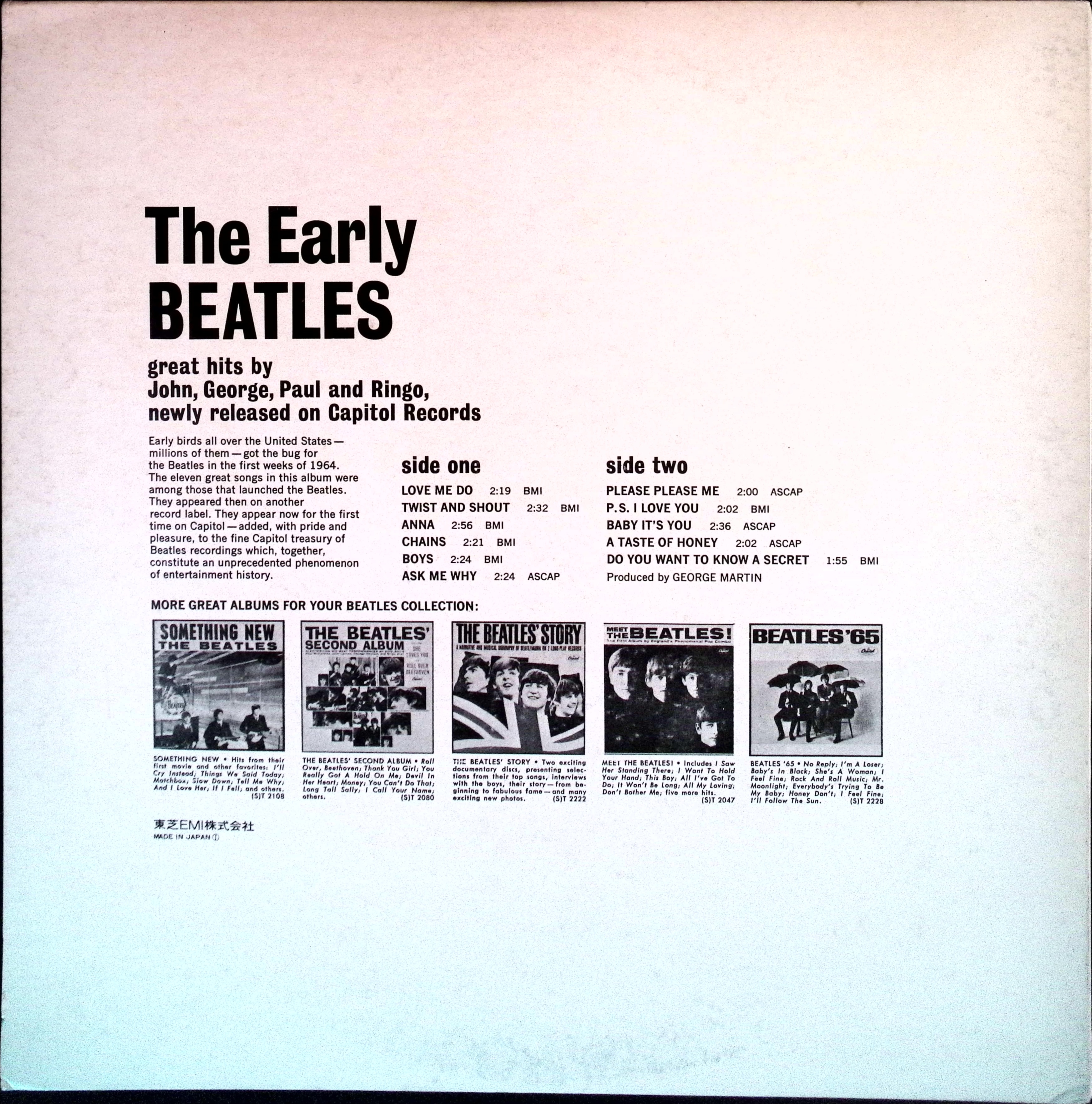 The Beatles - The Early Beatles (Japan)