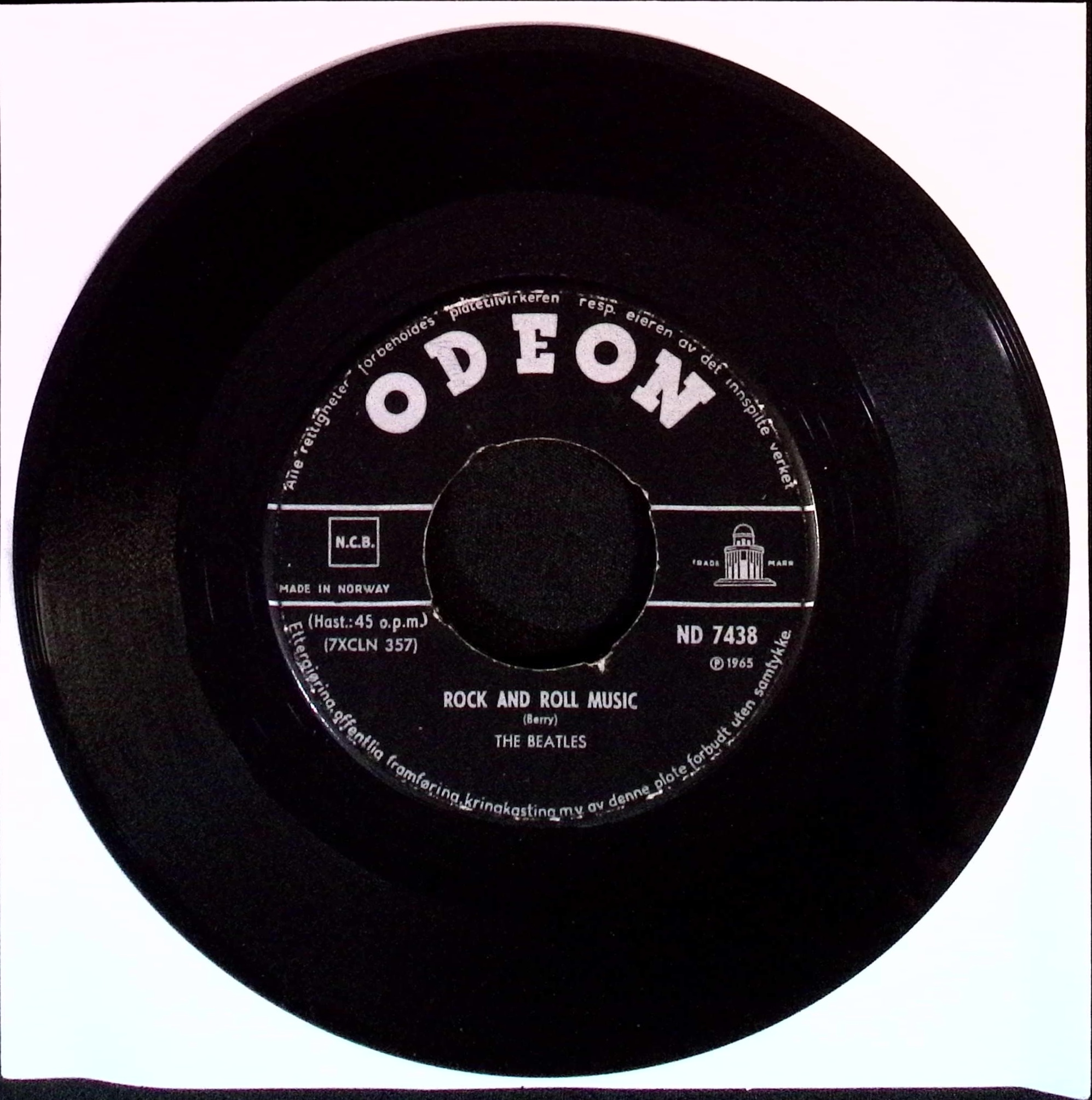 The Beatles - Eight Days A Week / Rock And Roll Music (Norway)