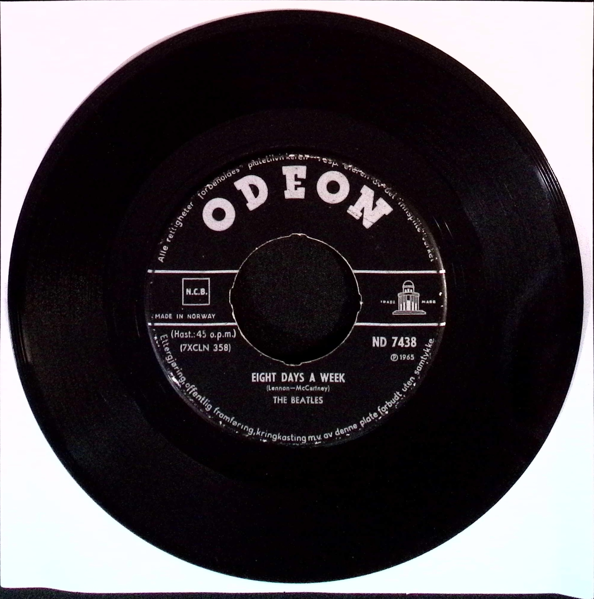 The Beatles - Eight Days A Week / Rock And Roll Music (Norway)