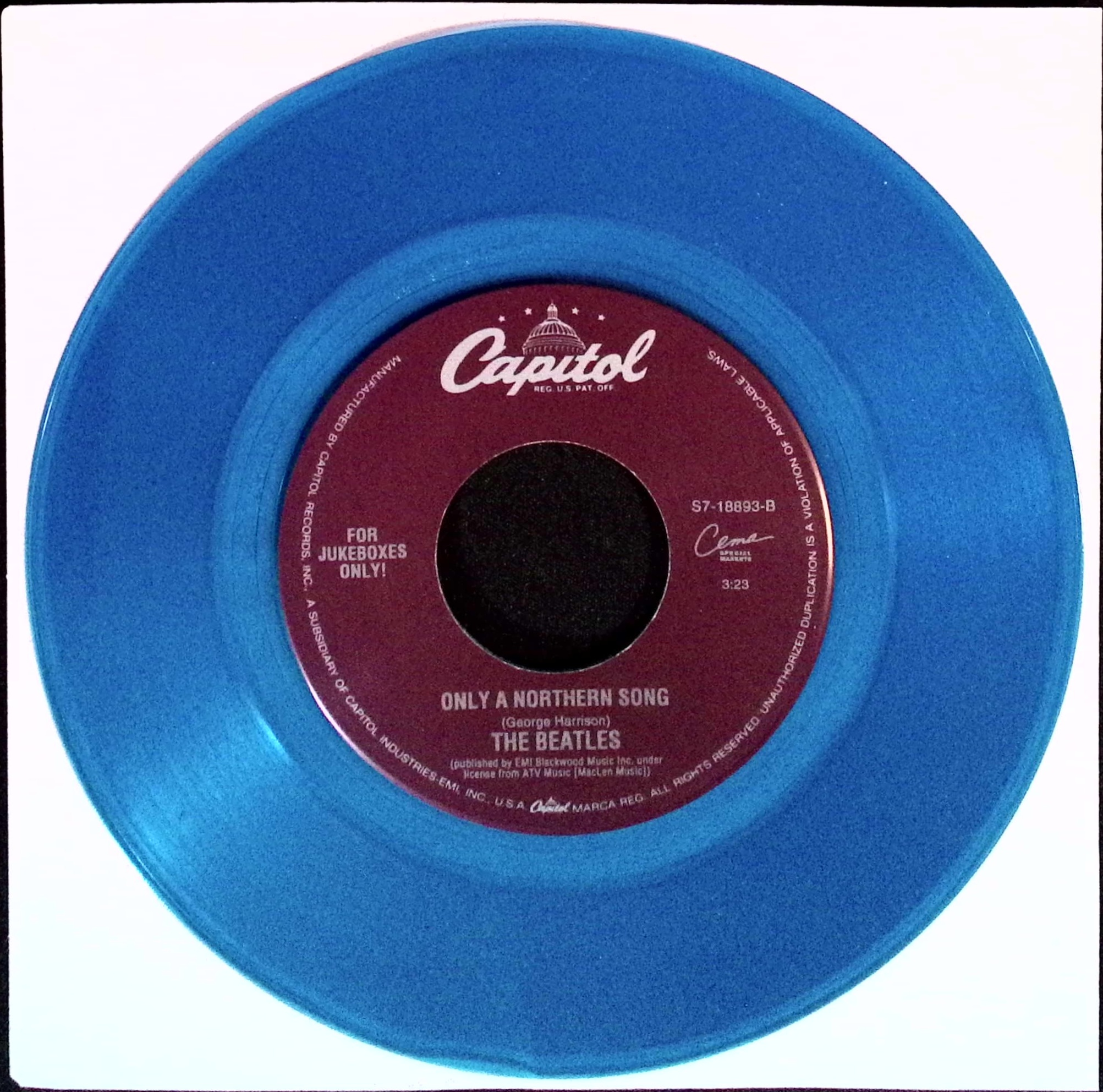 The Beatles - It's All Too Much / Only A Northern Song (USA)