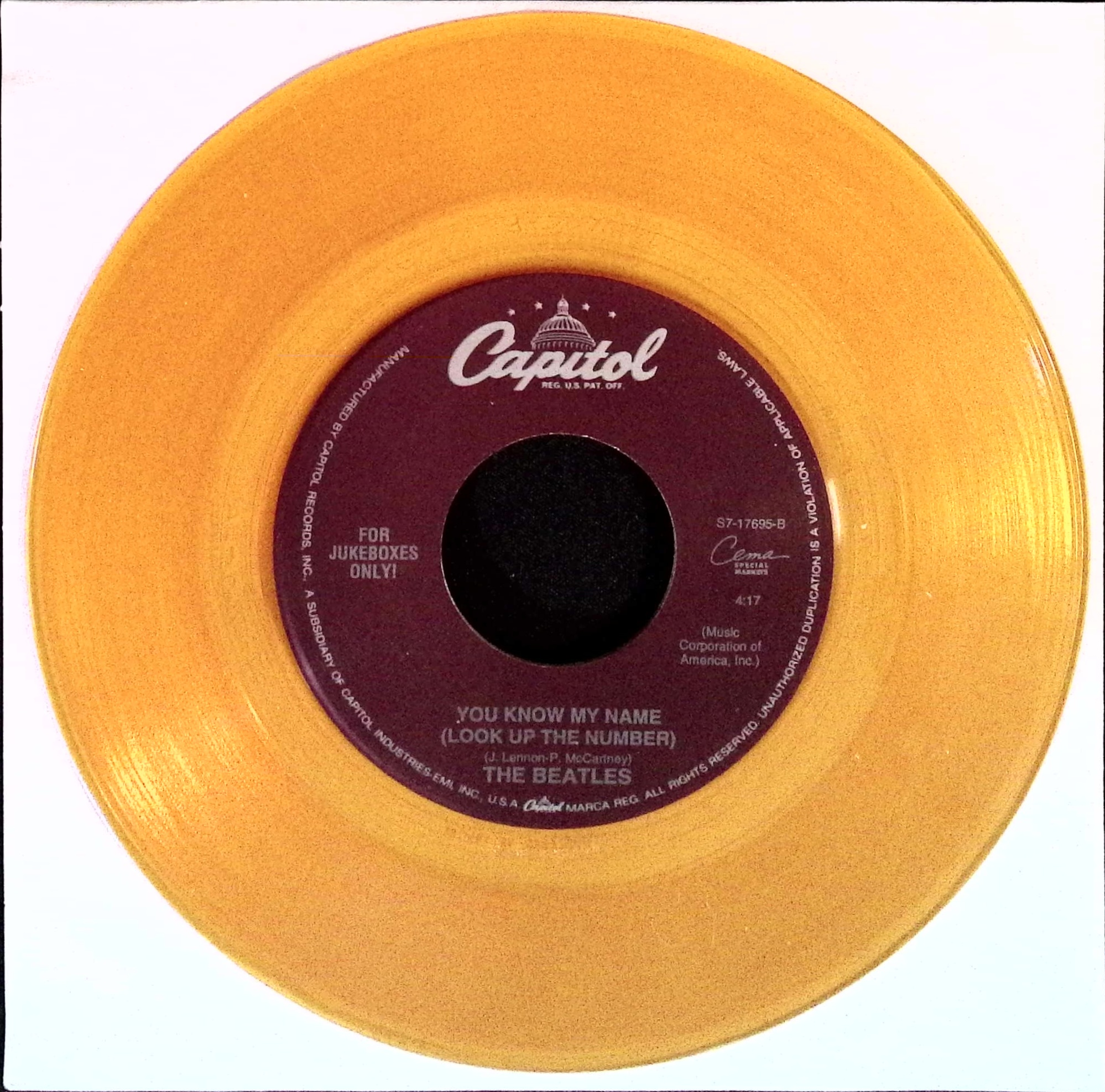 The Beatles - Let It Be / You Know My Name (USA)