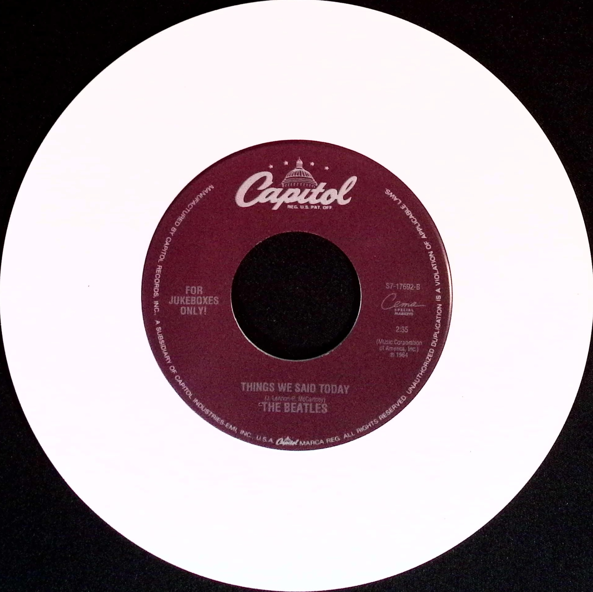 The Beatles - A Hard Day's Night / Things We Said Today (USA)