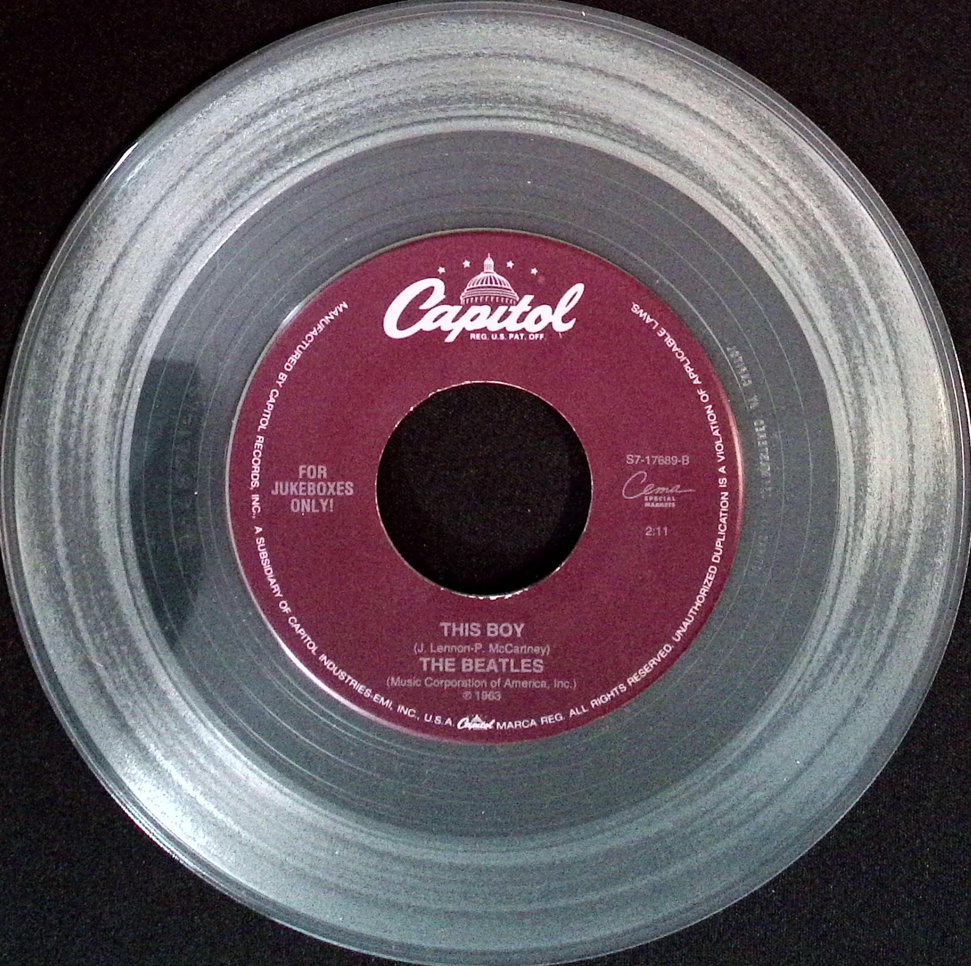 The Beatles - I Want to Hold Your Hand / This Boy (USA)