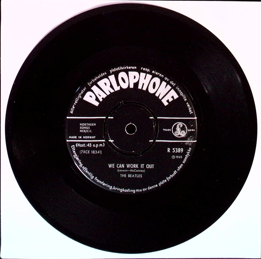 The Beatles - We Can Work It Out / Day Tripper (Norway)