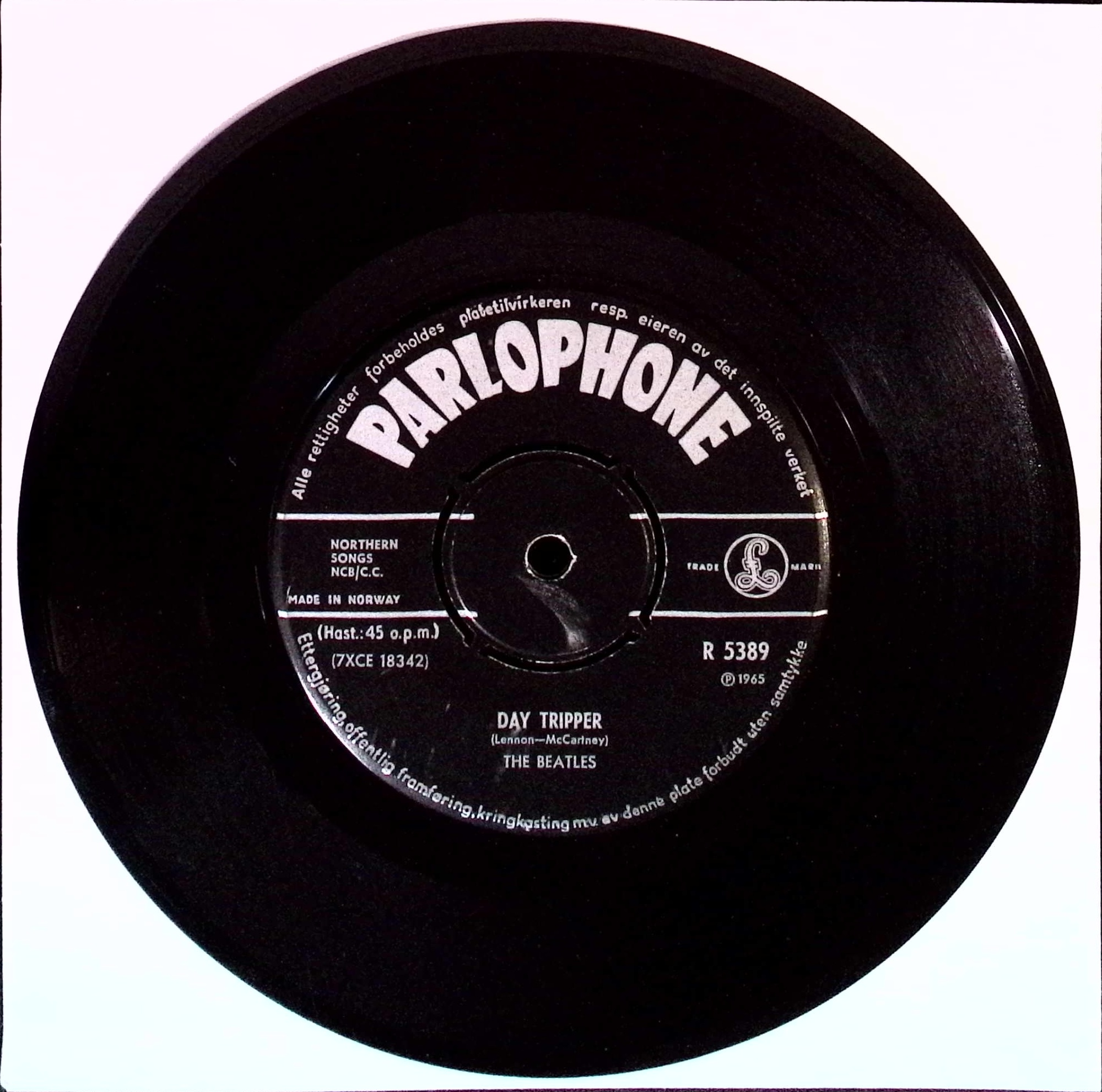 The Beatles - We Can Work It Out / Day Tripper (Norway)