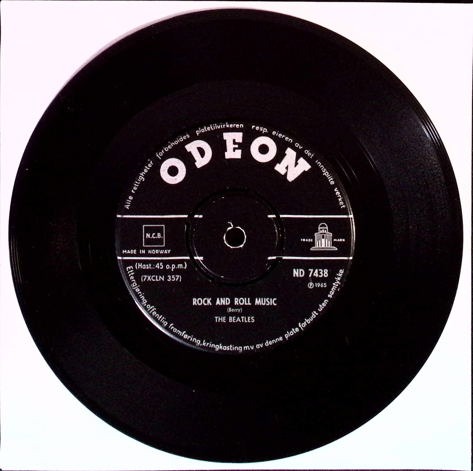 The Beatles - 8 Days A Week / Rock And Roll Music (Norway)