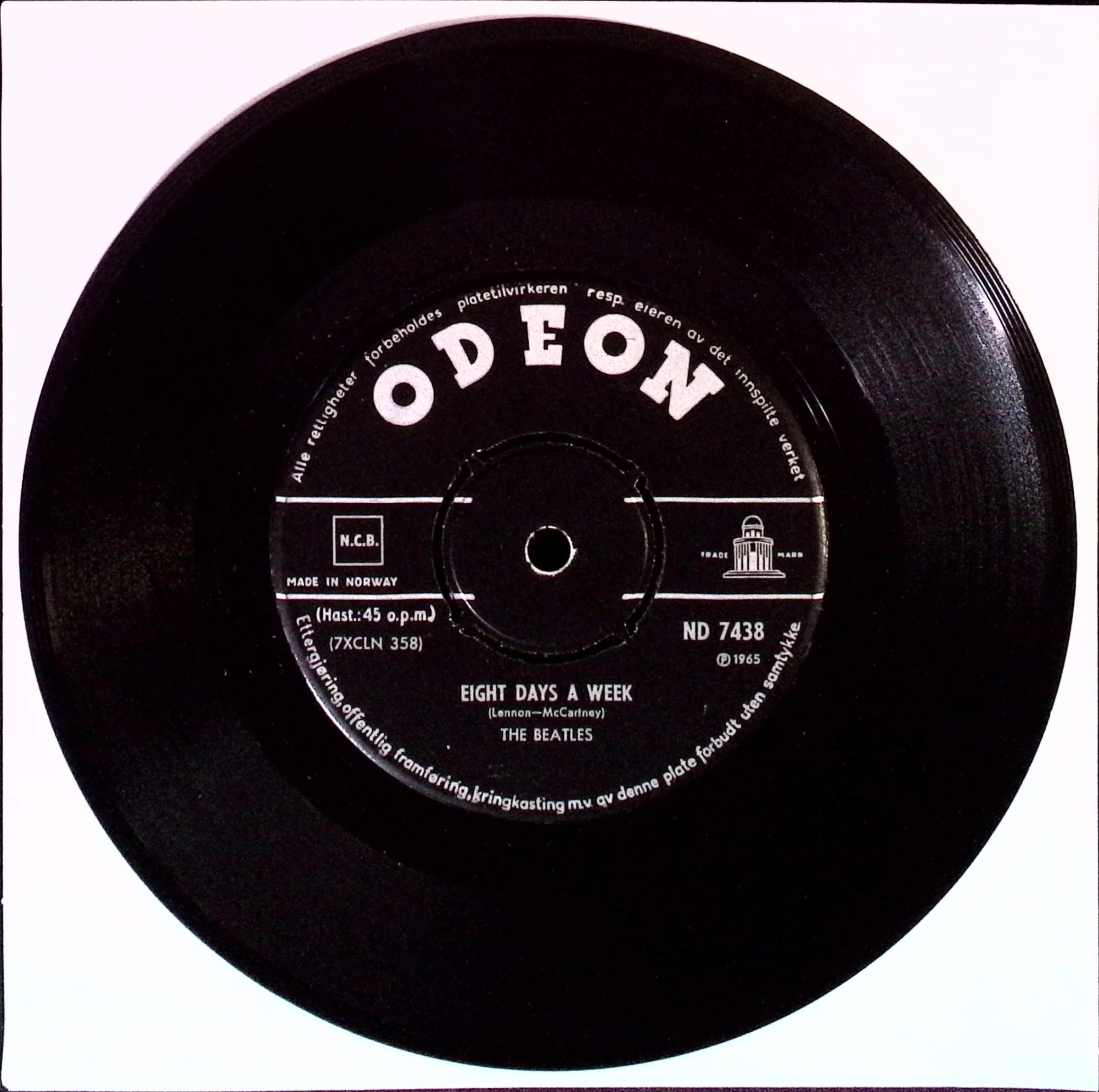 The Beatles - 8 Days A Week / Rock And Roll Music (Norway)