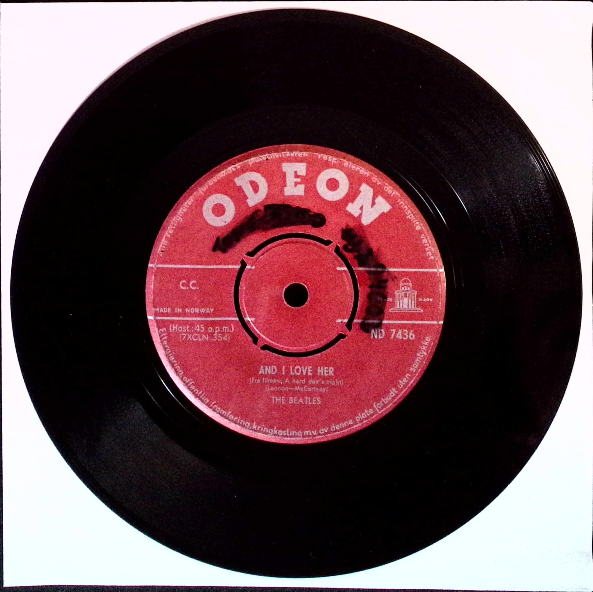 The Beatles - I Should Have Known Better / And I Lover Her (Norway)