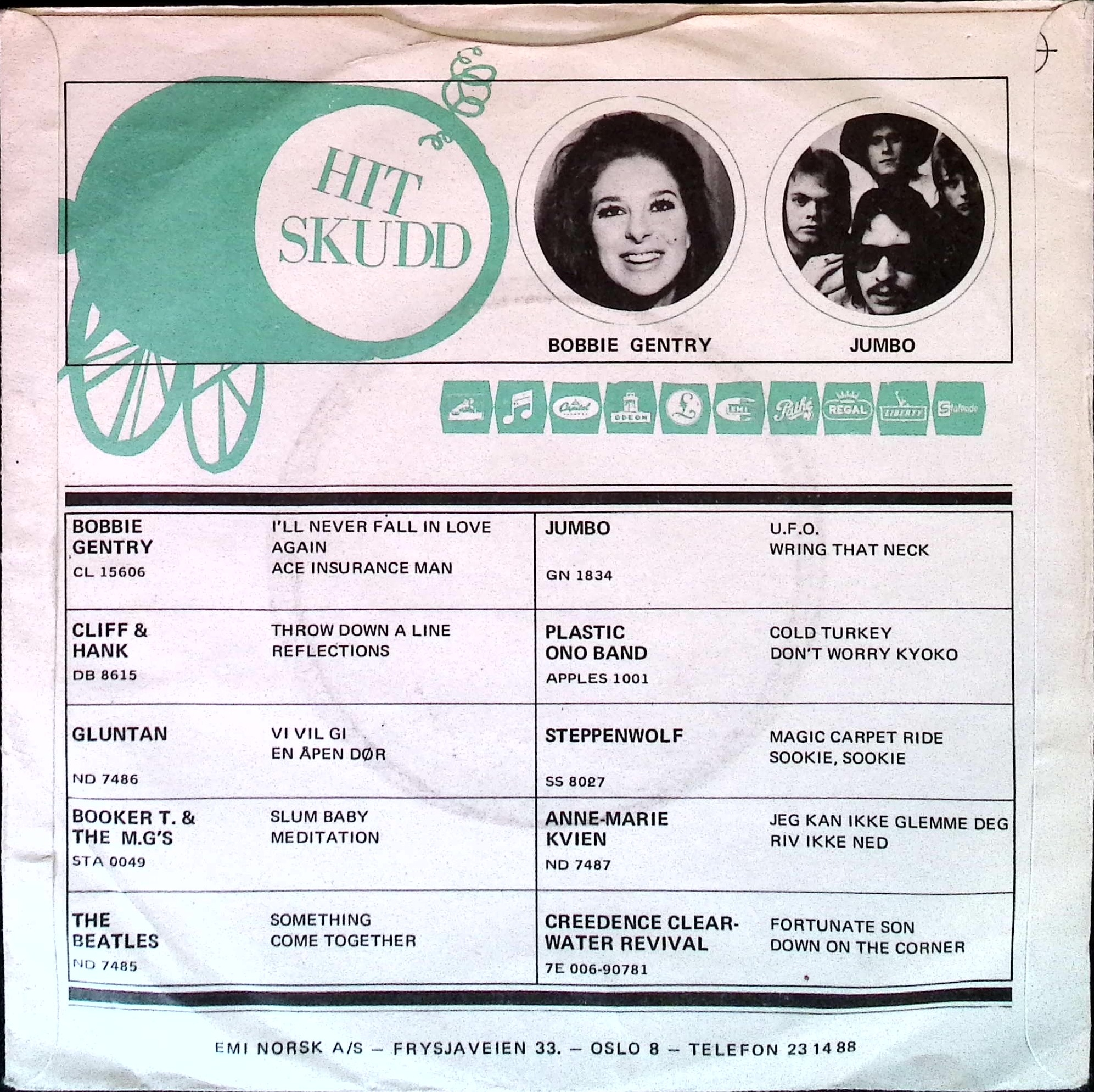 Mary Hopkin - Tema Harbour / Lontano Dagli Occhi (Norway)