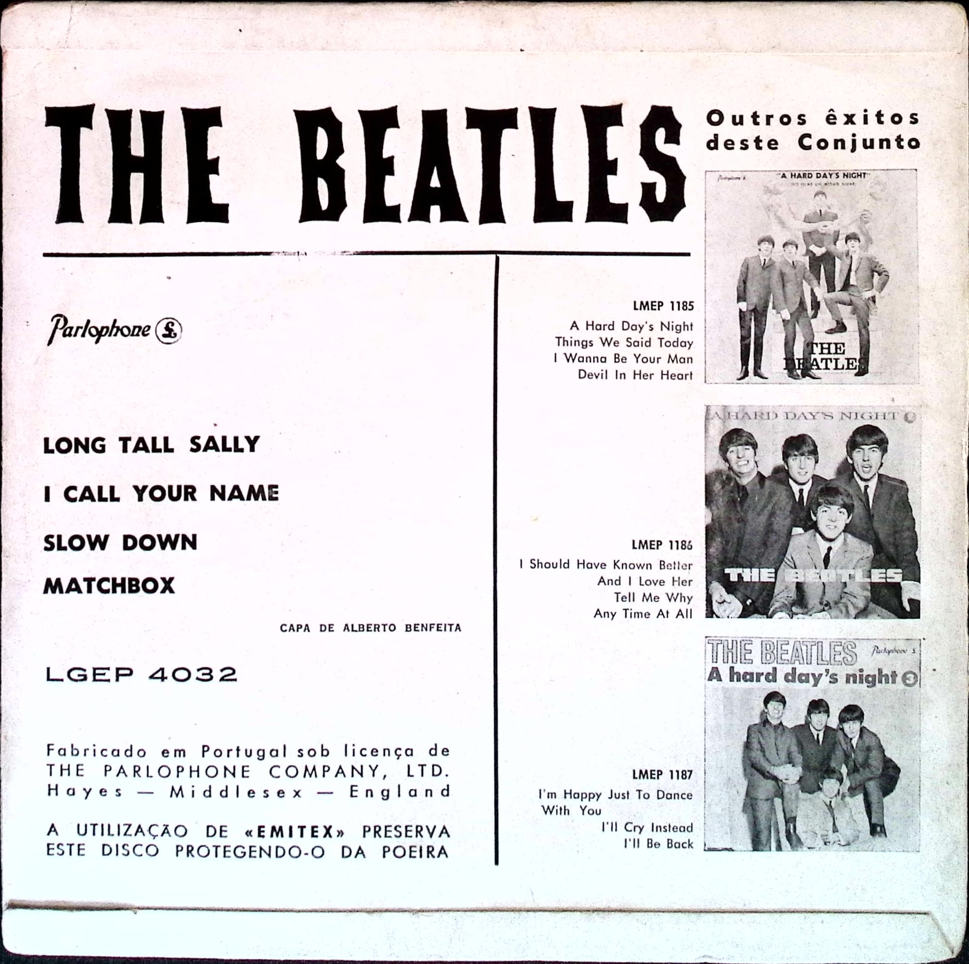 The Beatles - Long Tall Sally (Portugal)