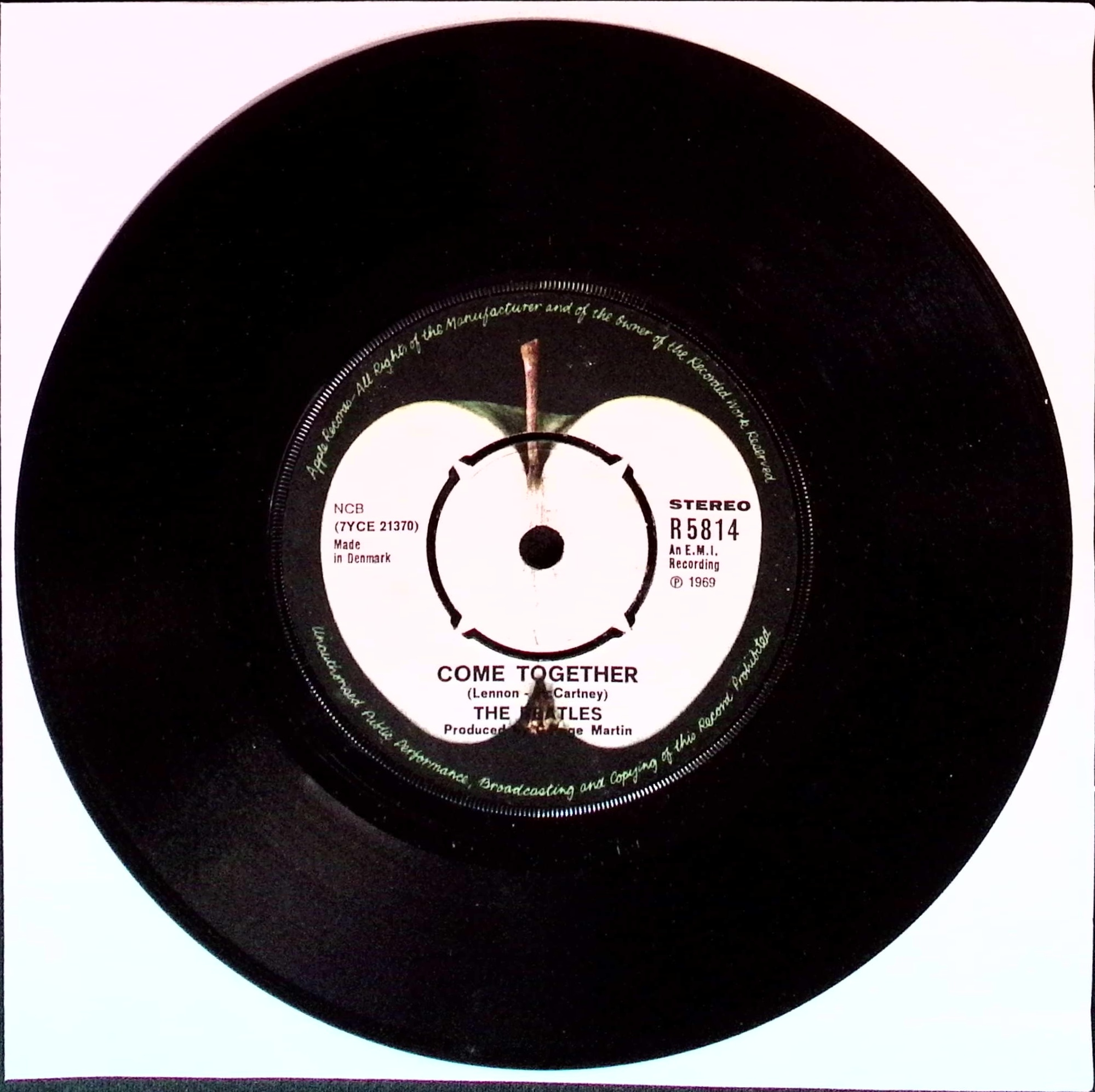 The Beatles - Something / Come Together (Denmark)