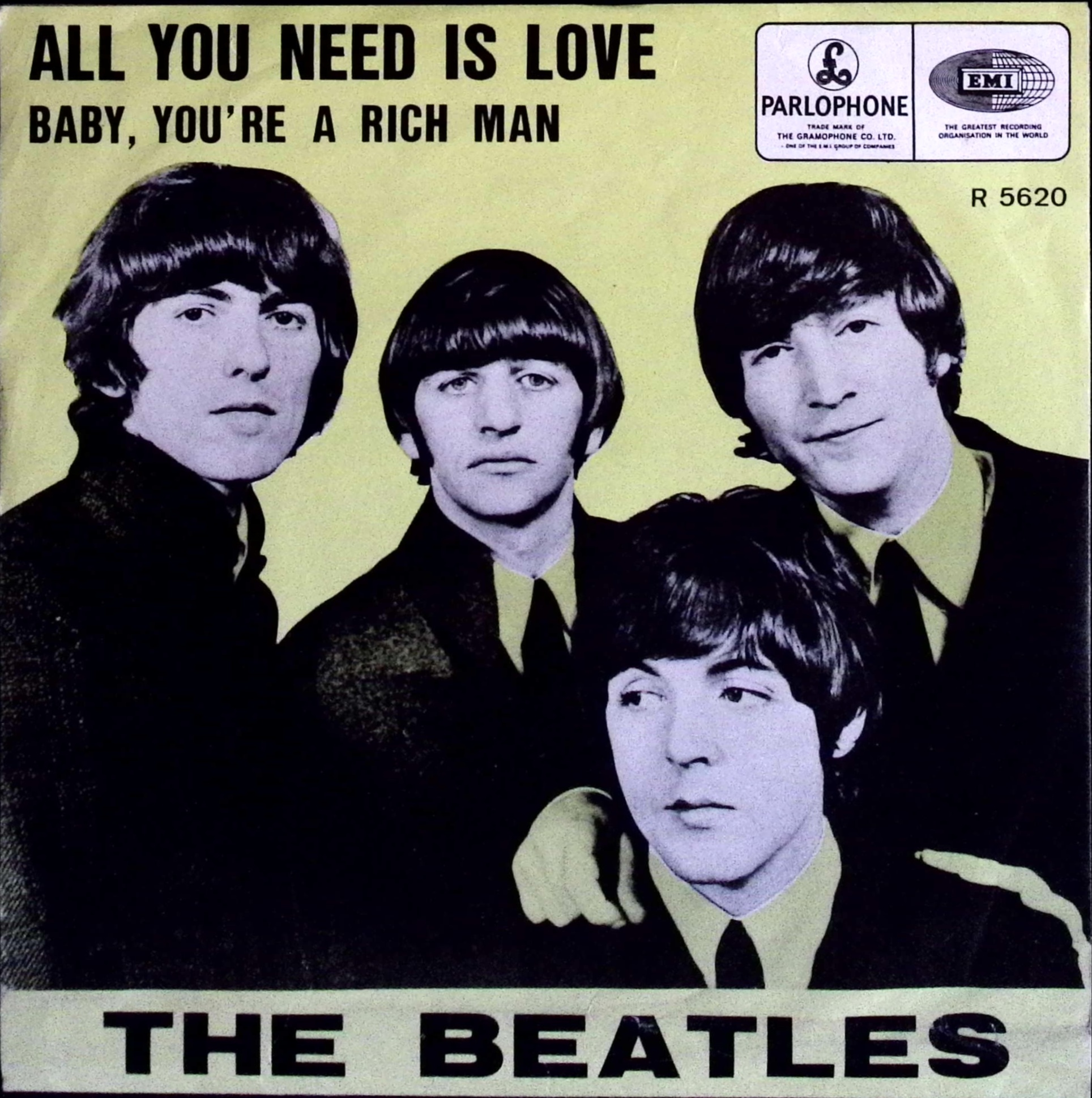 The Beatles - All You Need Is Love / Baby You're A Rich Man (Belgium)