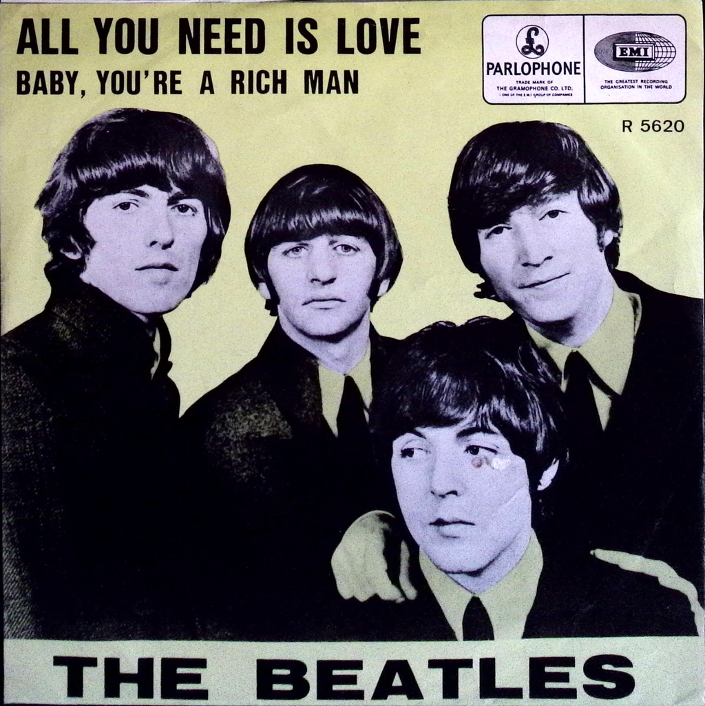 The Beatles - All You Need Is Love / Baby You're A Rich Man (Belgium)