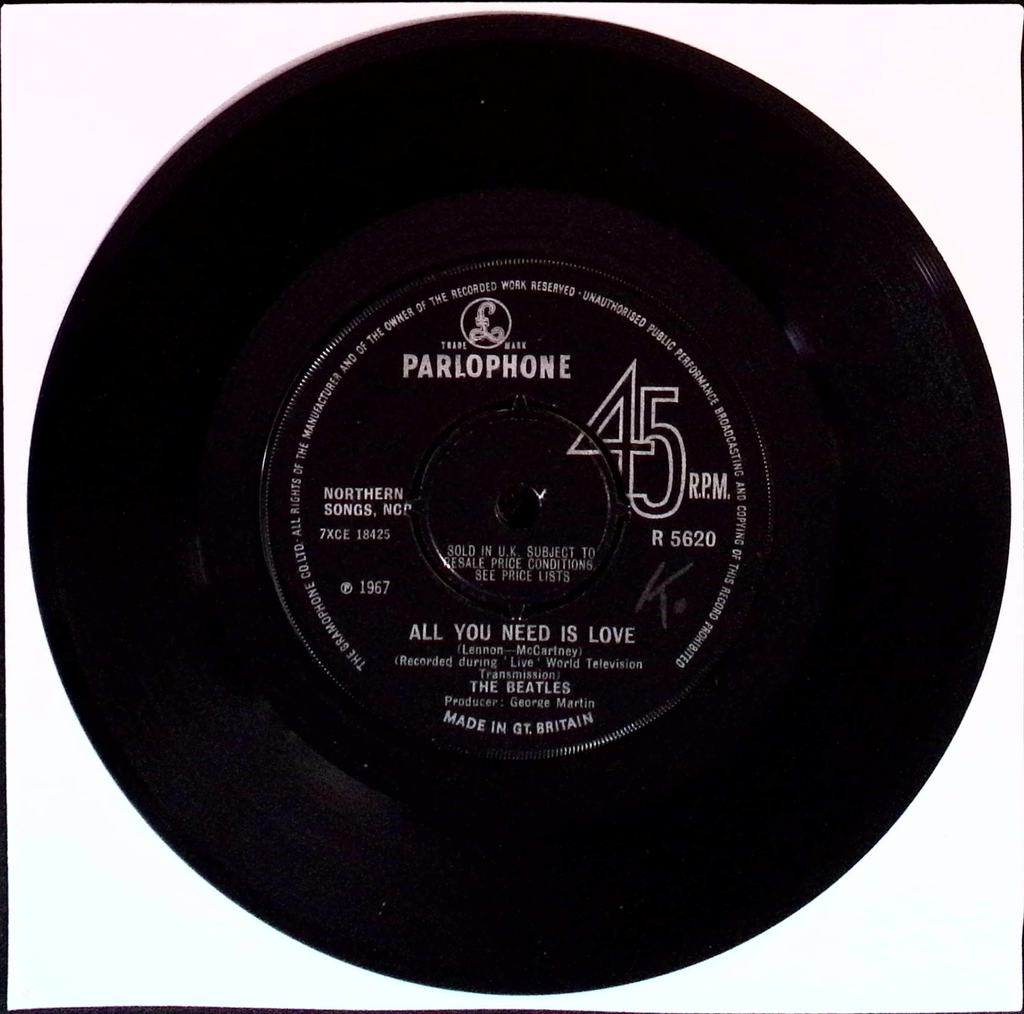 The Beatles - All You Need Is Love / Baby You're A Rich Man (Belgium)