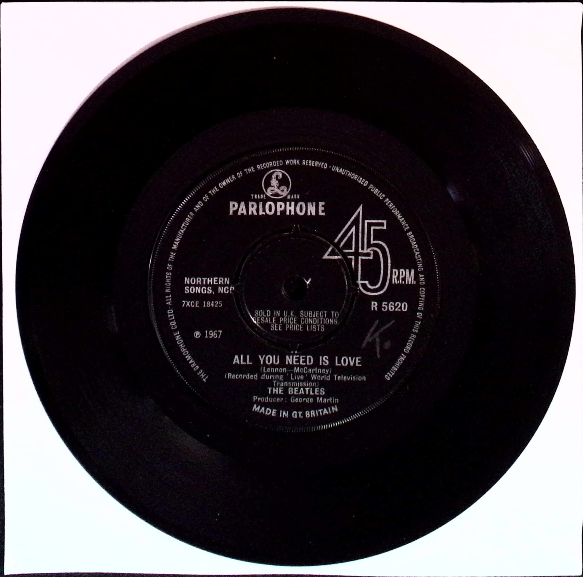 The Beatles - All You Need Is Love / Baby You're A Rich Man (Belgium)