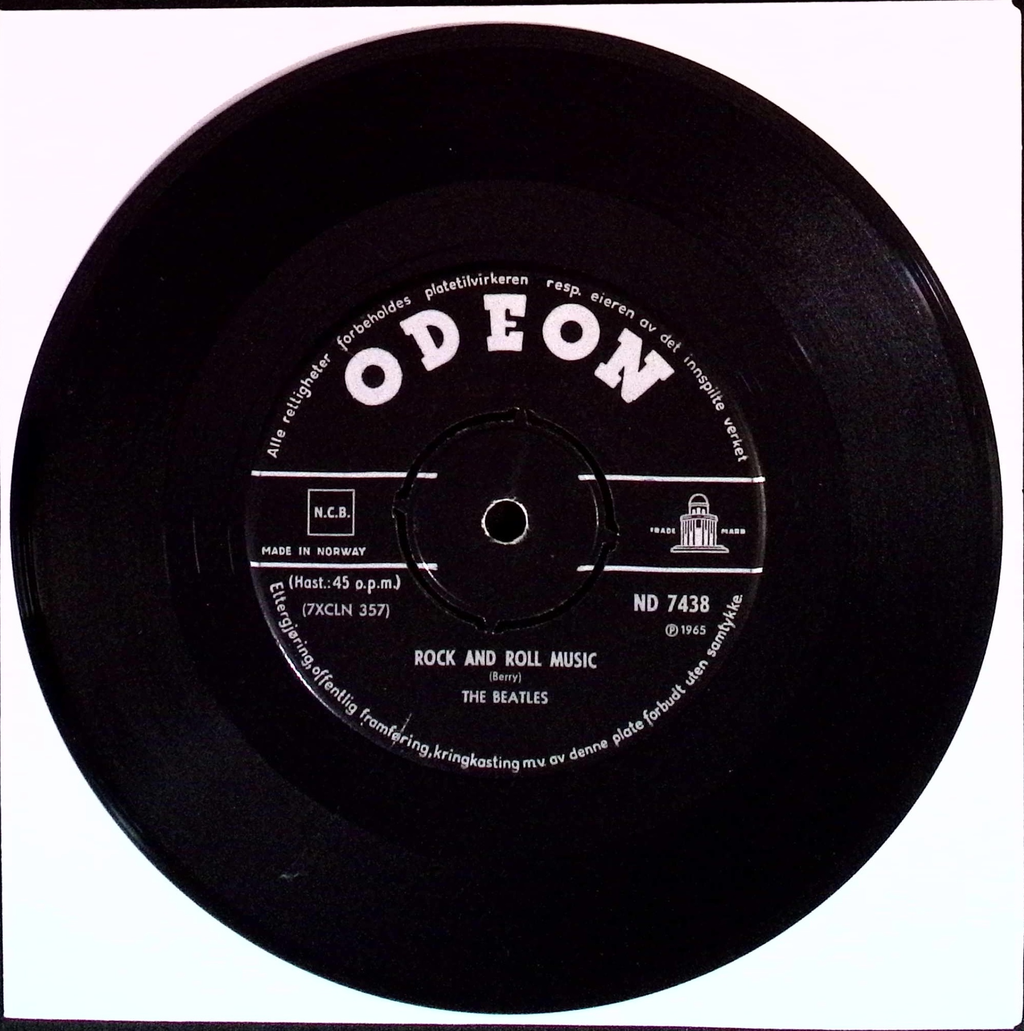 The Beatles - Rock And Roll Music / Eight Days A Week (Norway)