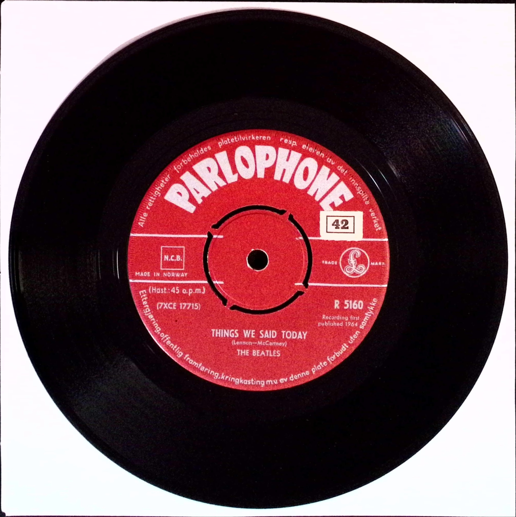 The Beatles - A Hard Day's Night / Things We Said Today (Norway)