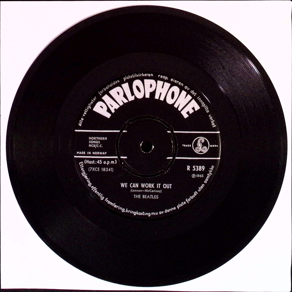 The Beatles - We Can Work It Out / Day Tripper (Norway)