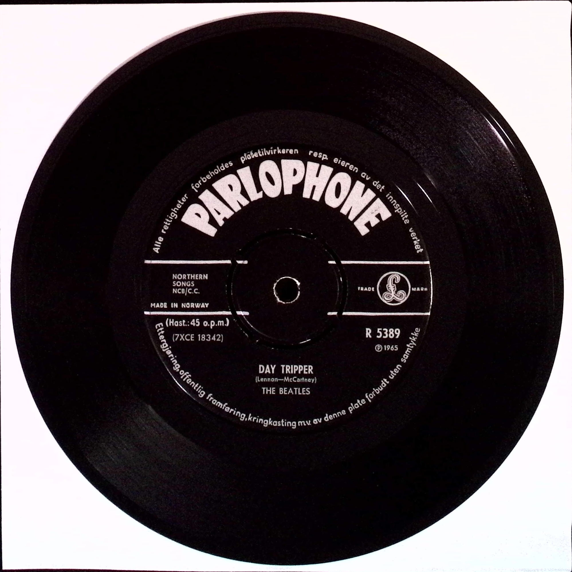 The Beatles - We Can Work It Out / Day Tripper (Norway)