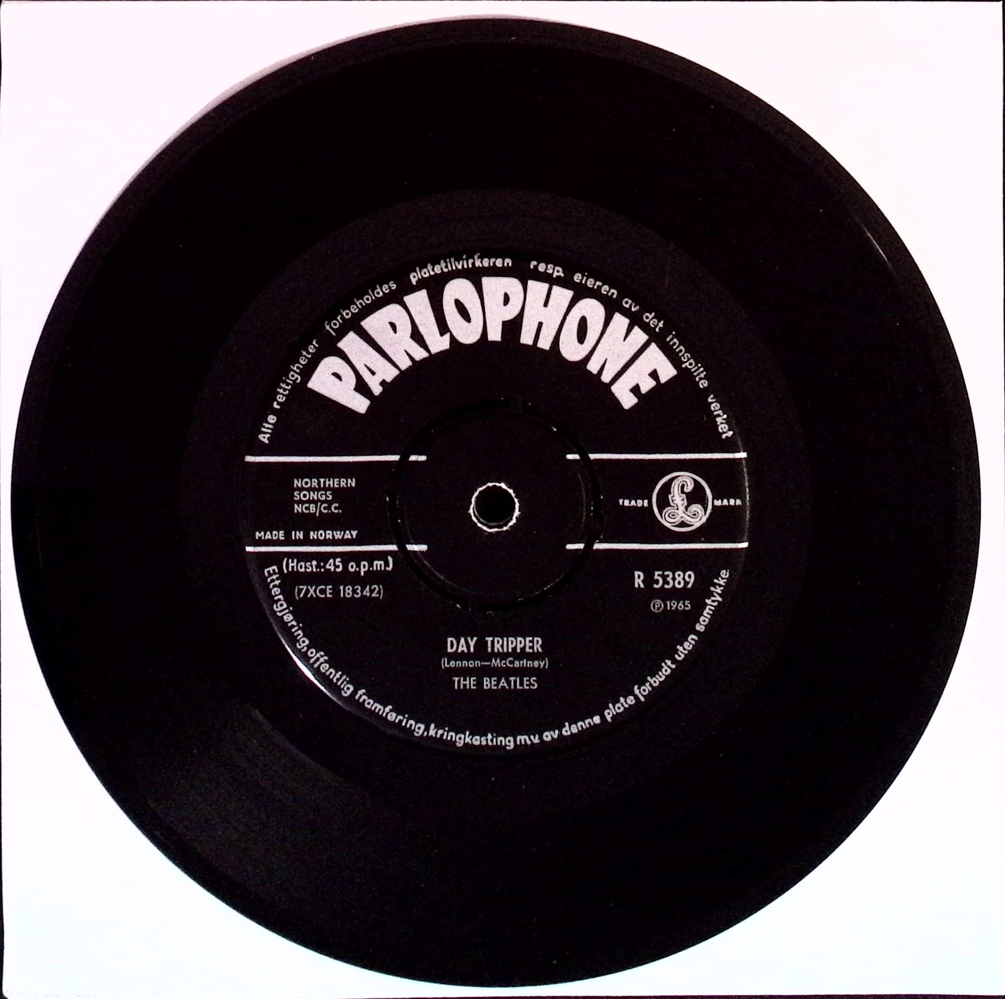 The Beatles - We Can Work It Out / Day Tripper (Norway)