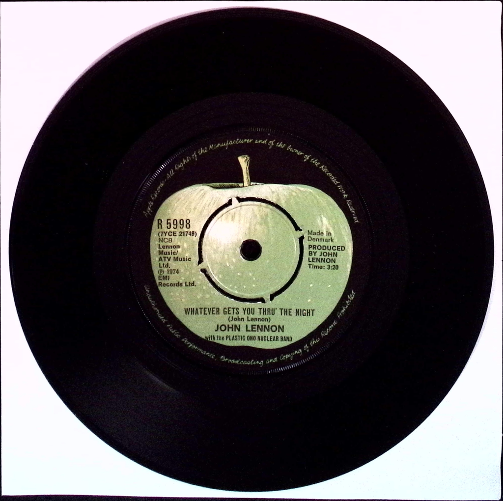 John Lennon - Whatever Gets You Thru The Night / Beef Jerky (Denmark)