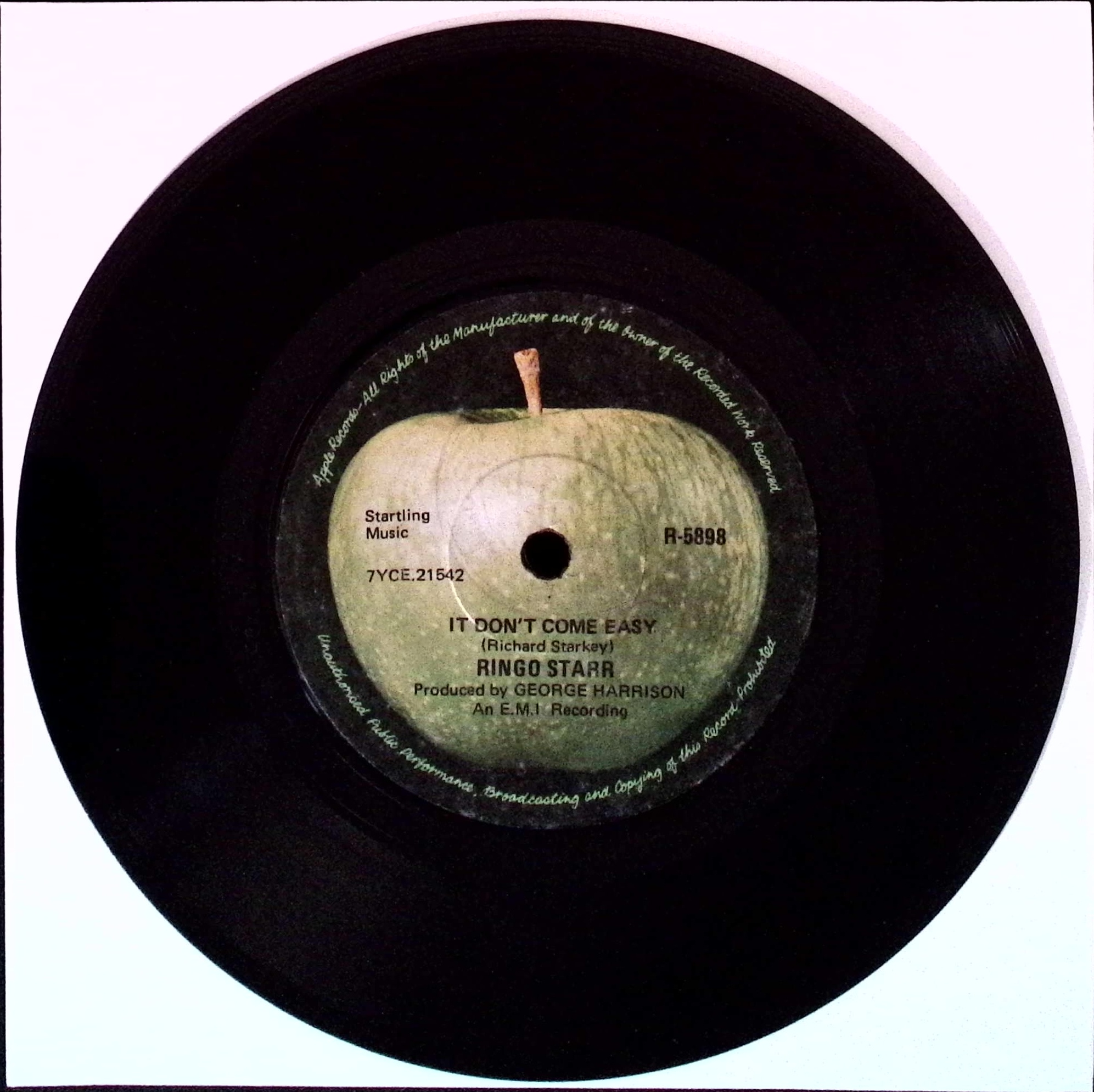 Ringo Starr - It Don't Come Easy / Early 1970 (Singapore)