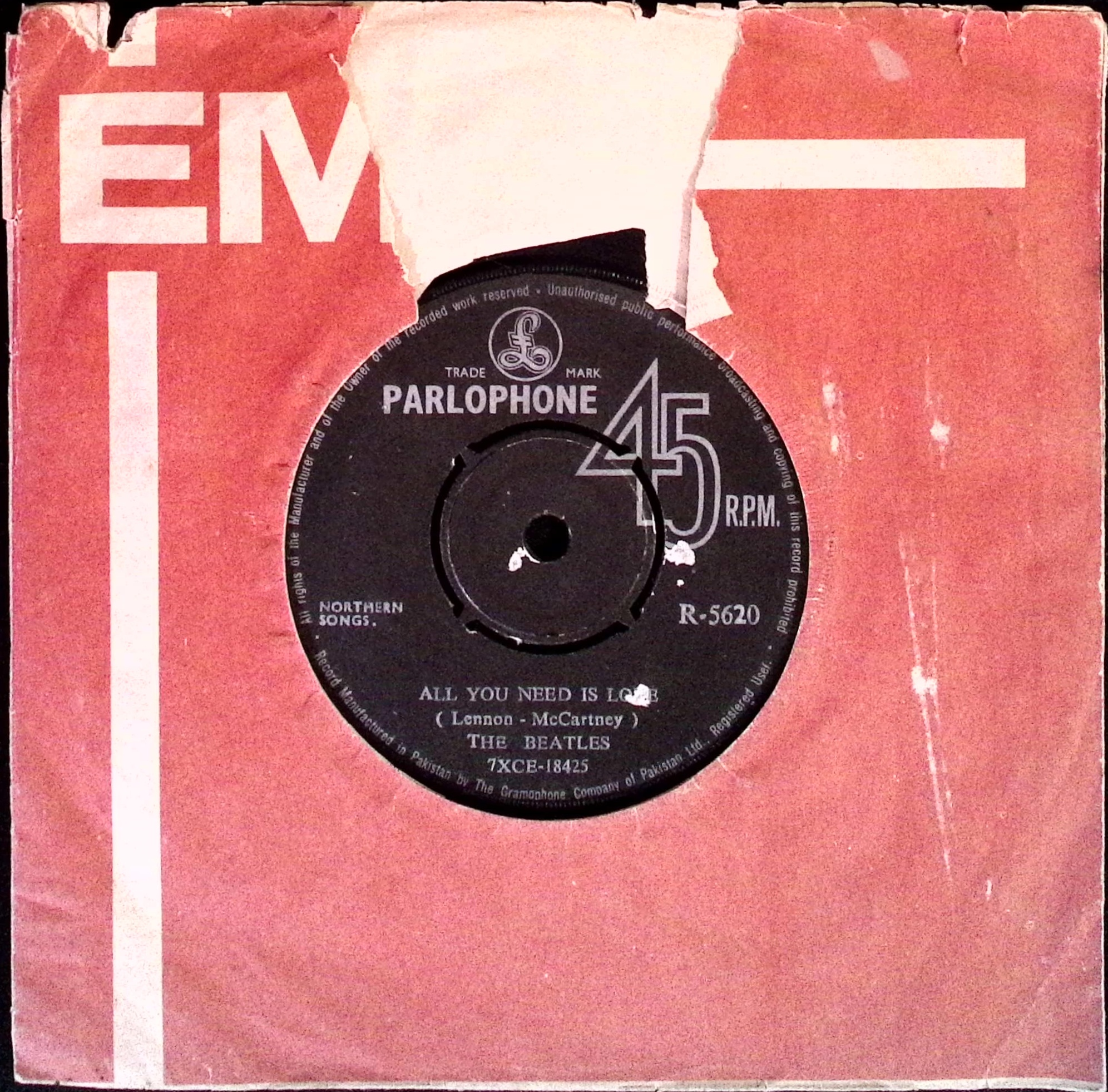 The Beatles - All You Need Is Love / Baby You're A Rich Man (Pakistan)