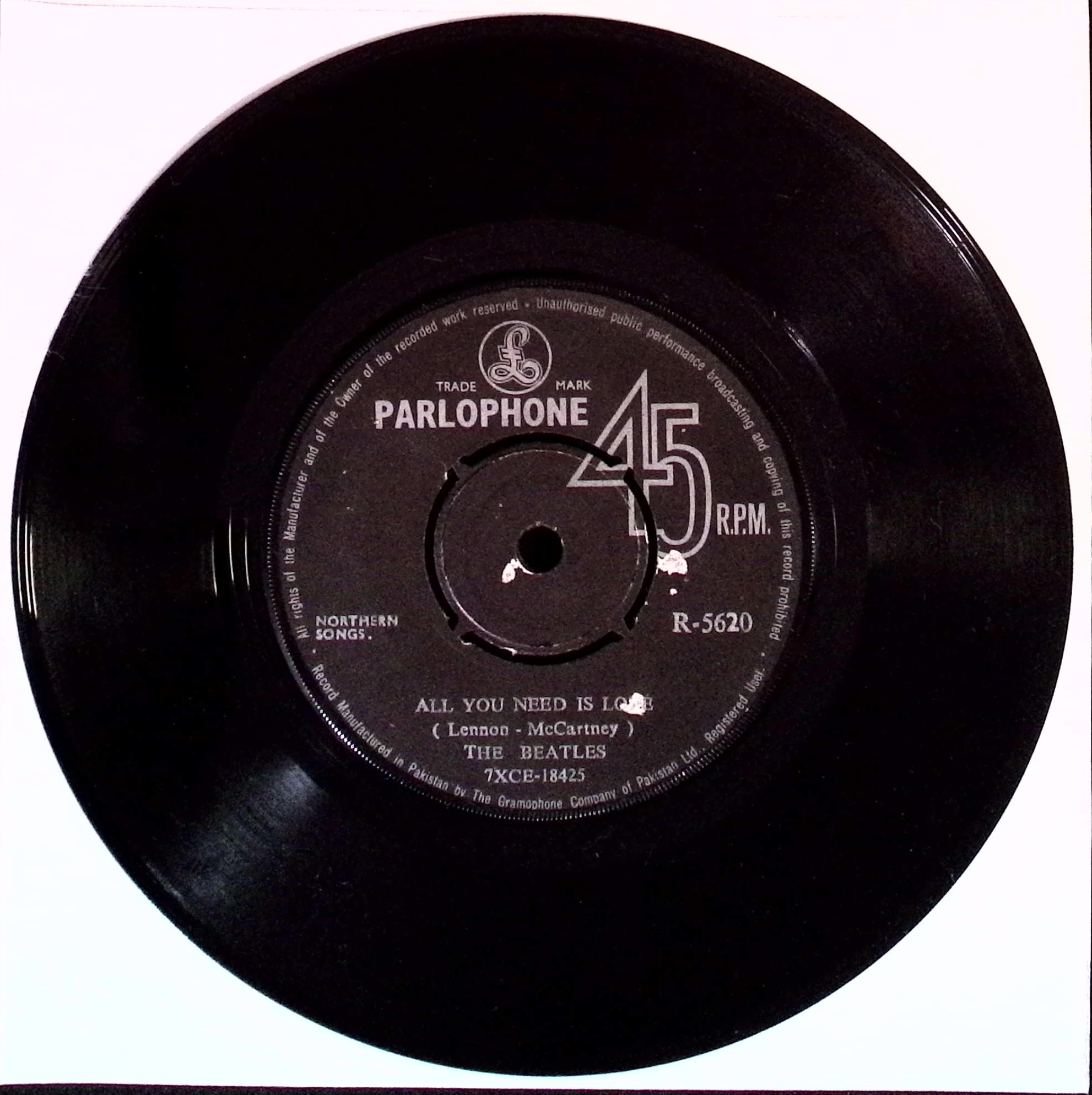 The Beatles - All You Need Is Love / Baby You're A Rich Man (Pakistan)