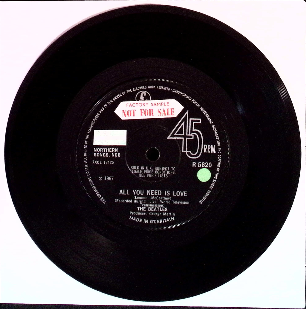 The Beatles  - All You Need Is Love / Baby You're A Rich Man (UK)