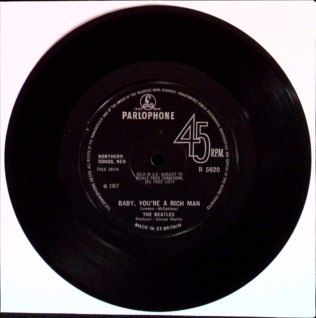The Beatles  - All You Need Is Love / Baby You're A Rich Man (UK)