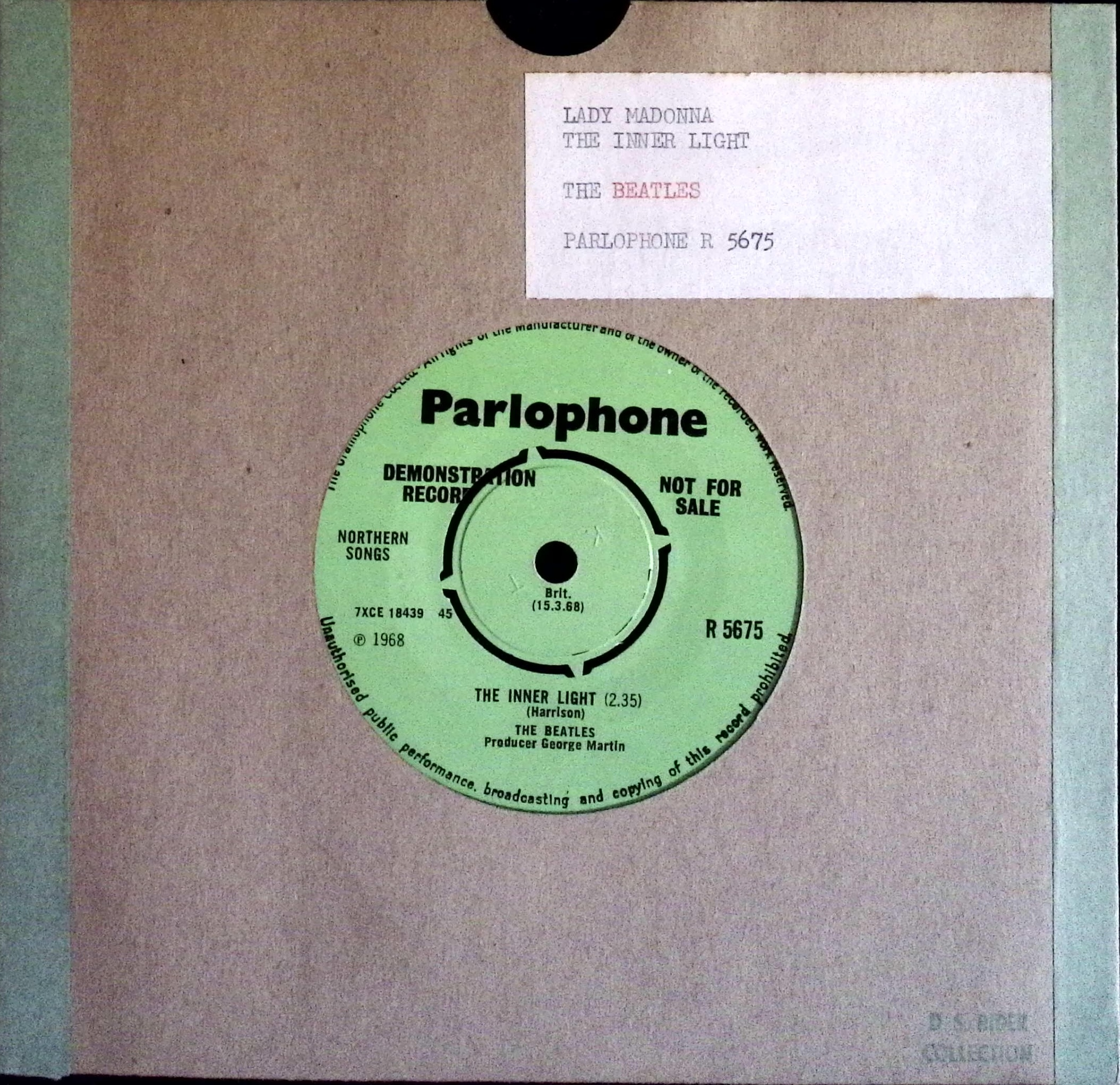 The Beatles  - Lady Madonna / The Inner Light (UK)