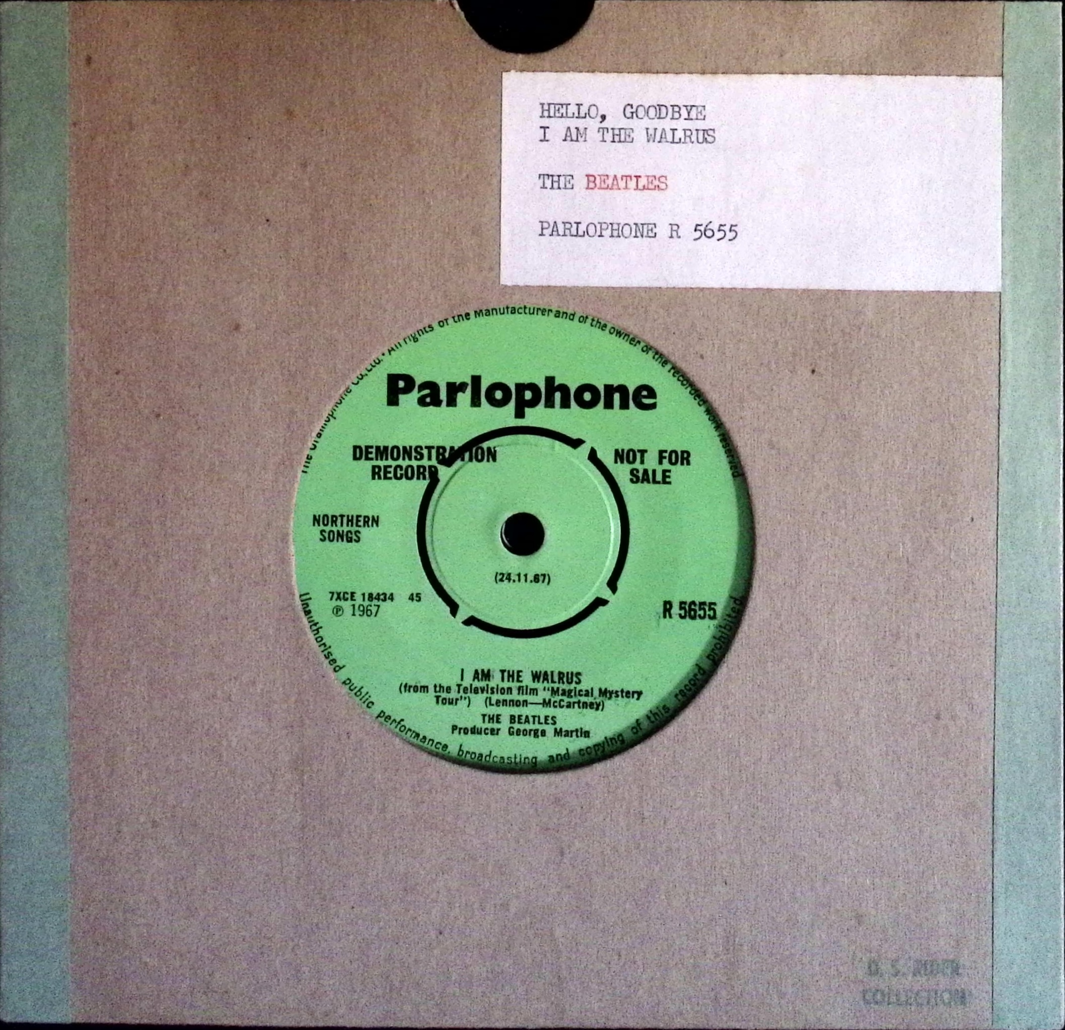 The Beatles  - Hello Goodbye / I Am The Walrus (UK)